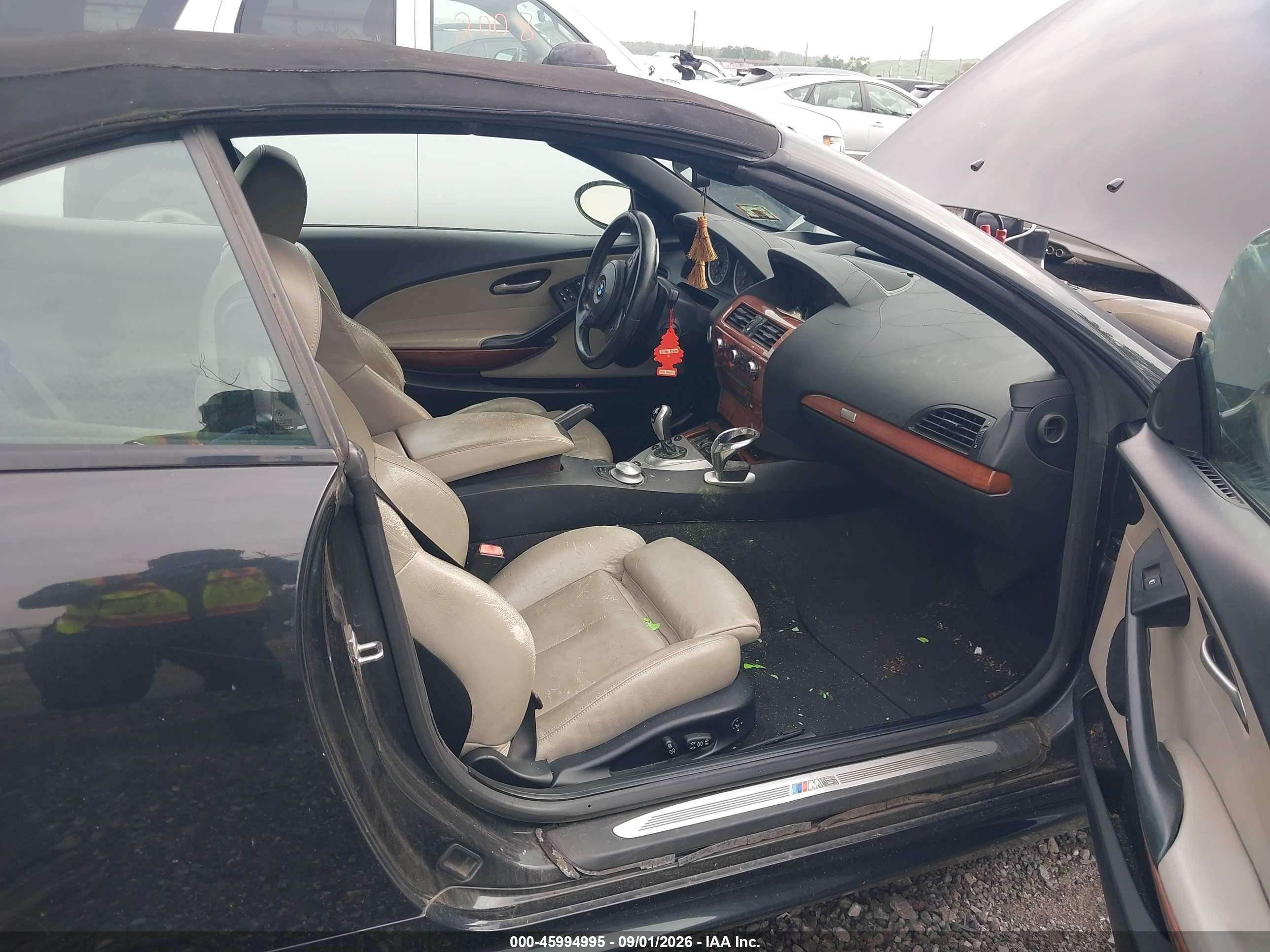 2007 BMW M6 VIN WBSEK935X7CS32828 IAAI salvage auction — Normal Wear, Clear (New Jersey), sold $7,175 on 2026-09-09 (photo 5)
