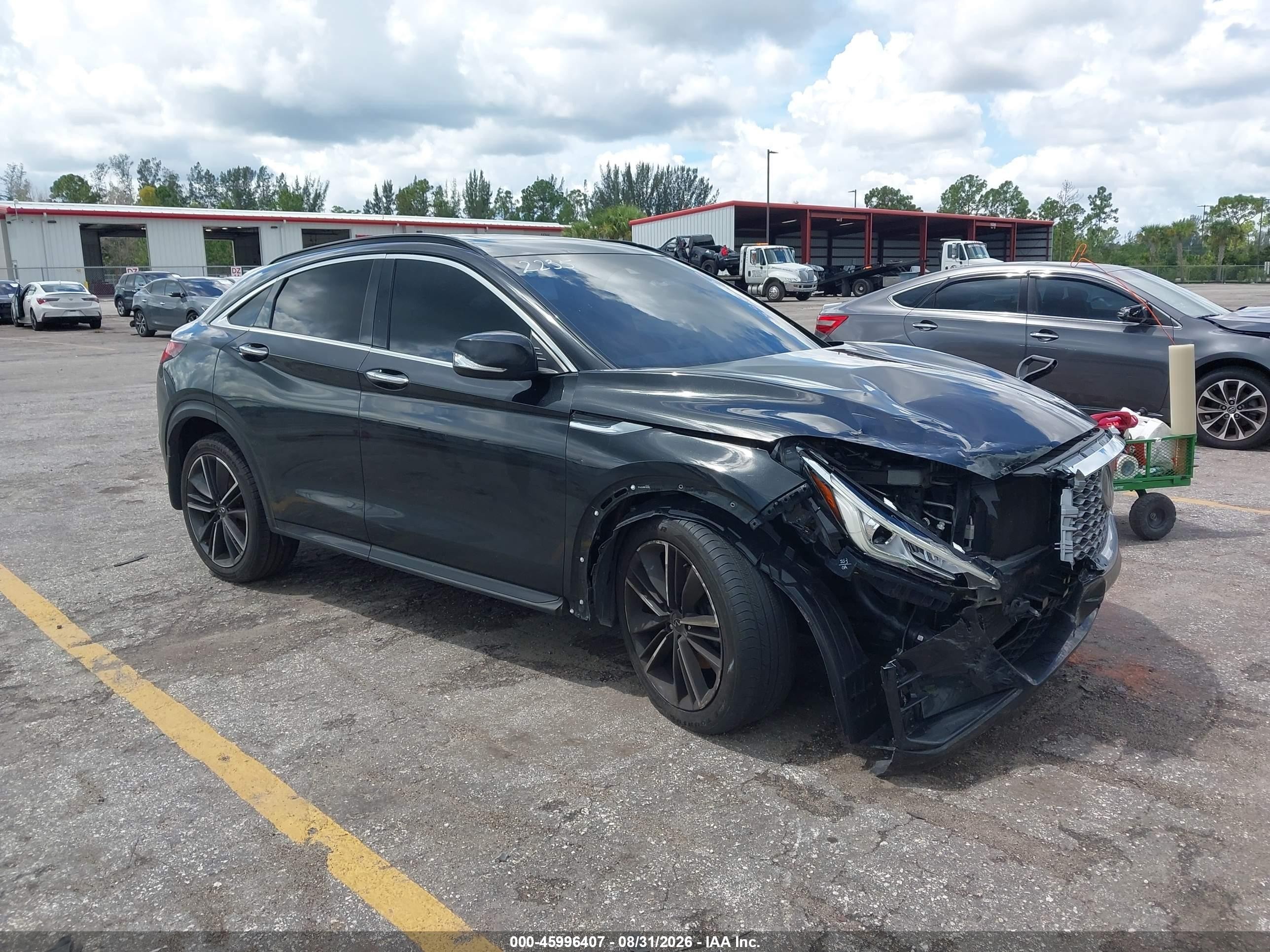 2022 Infiniti QX55 VIN 3PCAJ5J39NF102235 — IAAI salvage auction photo