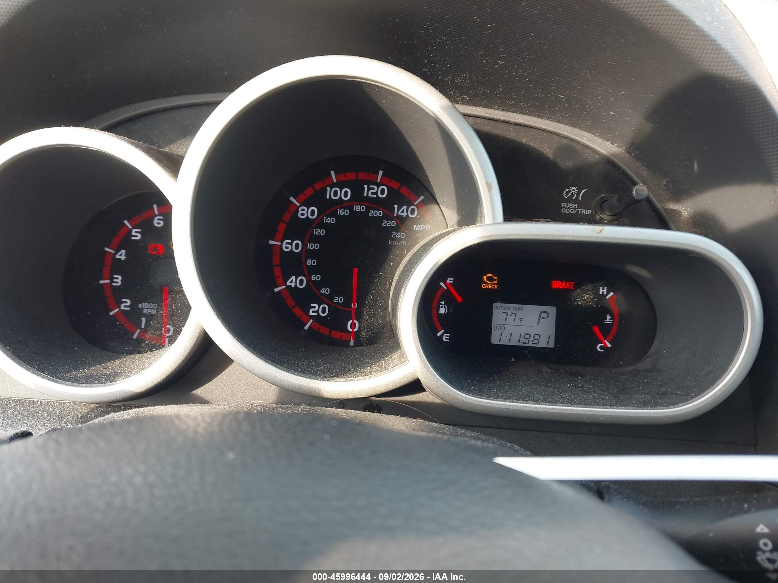 2009 Pontiac Vibe VIN 5Y2SR67079Z466136 IAAI salvage auction — Unknown, Salvage (Pennsylvania), sold $500 on 2026-09-12 (photo 7)