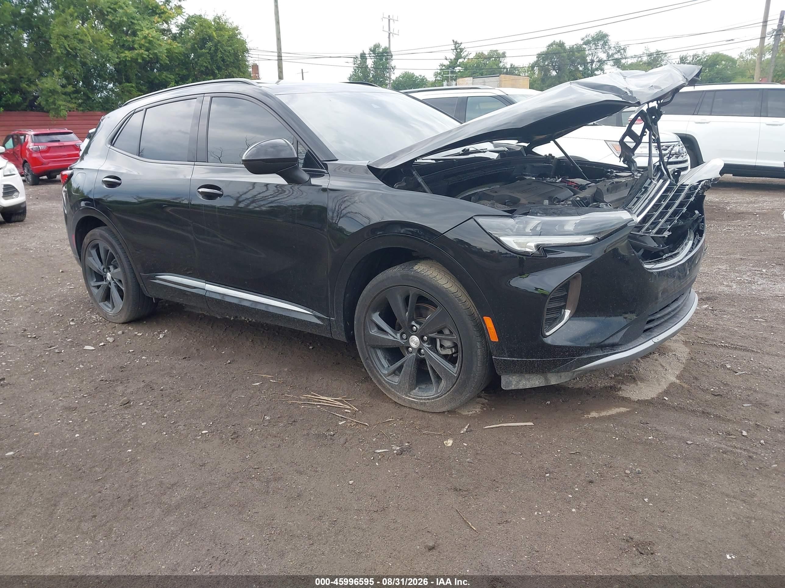 2021 Buick Envision VIN LRBFZPR4XMD085487 IAAI salvage auction — Front End, Salvage (Michigan), sold $5,200 on 2026-10-06 (photo 1)