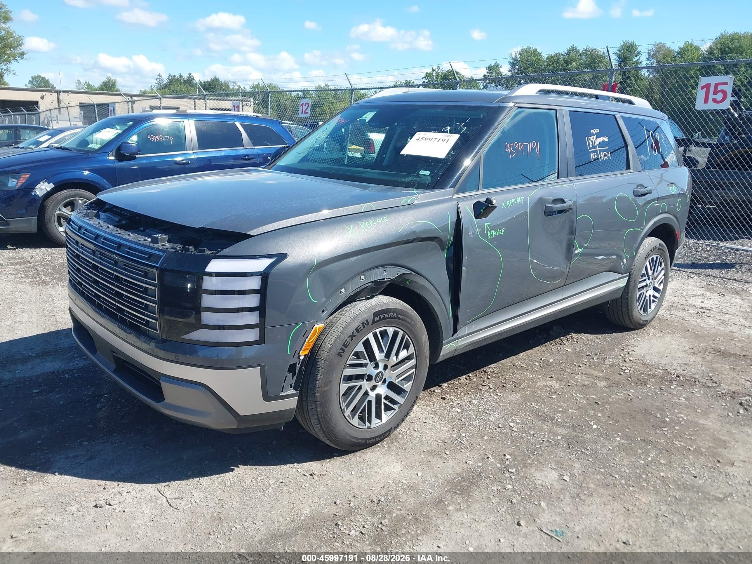 2026 Hyundai Palisade VIN KM8RLES24TU096945 IAAI salvage auction — Front End, Enterprise Vehicles Clear Only (Ohio), sold $21,200 on 2026-09-04 (photo 2)