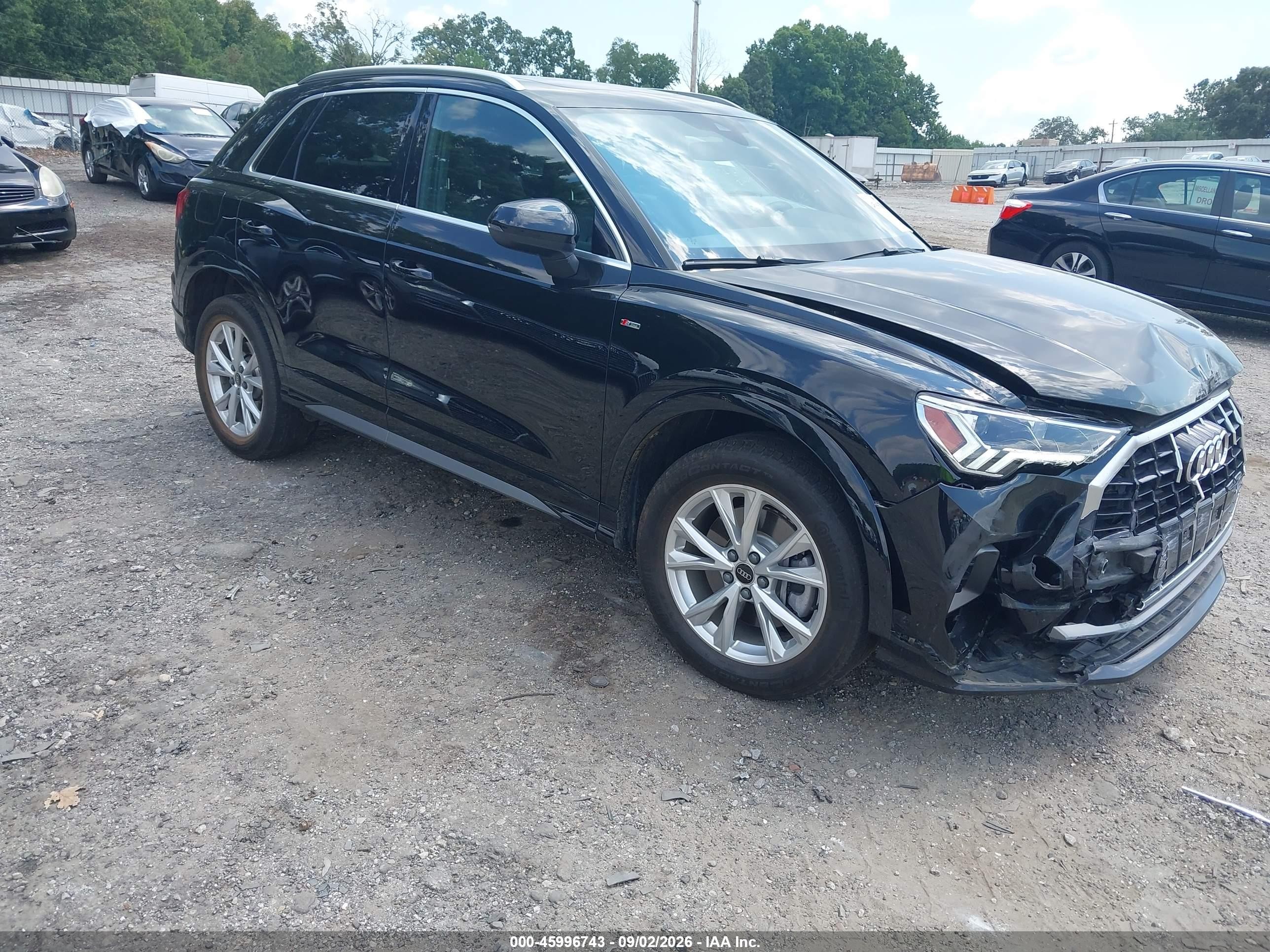 2025 Audi Q3 VIN WA1DECF36S1006639 — IAAI salvage auction photo