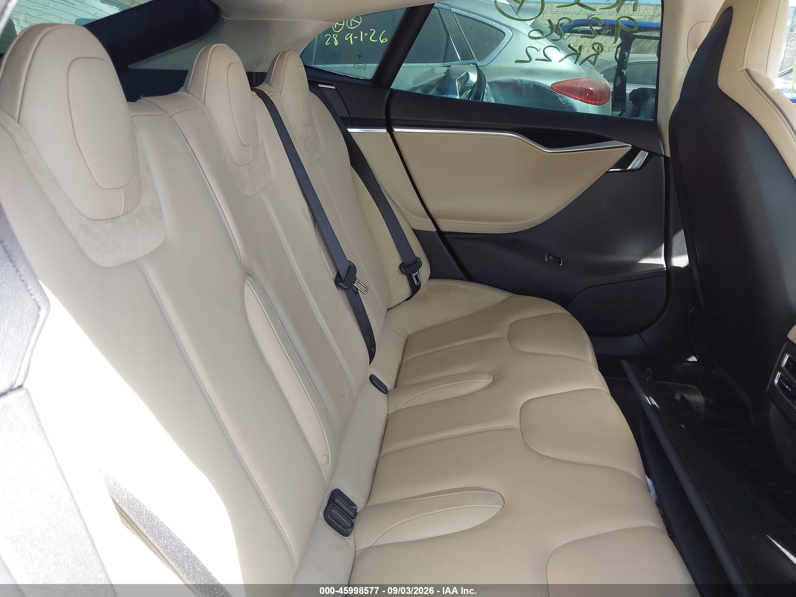 2013 Tesla Model s VIN 5YJSA1DP0DFP09635 IAAI salvage auction — Rear End, Salvage Certificate (California), sold $2,800 on 2026-09-13 (photo 8)