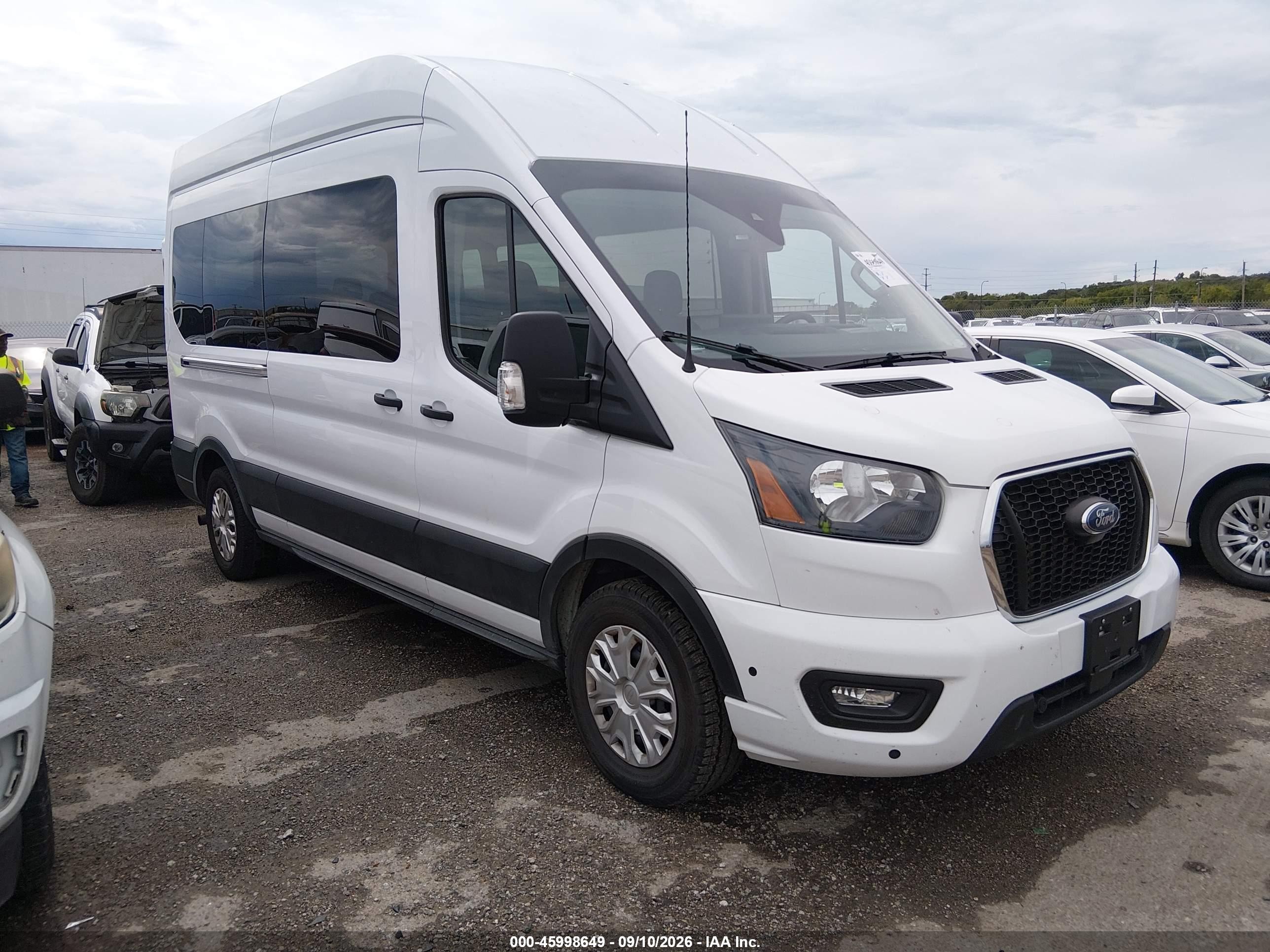 2025 Ford Transit-350 VIN 1FBAX2X89SKA73810 IAAI salvage auction — All Over, Enterprise Vehicles Clear Only (Oklahoma), sold $31,250 on 2026-09-14 (photo 1)