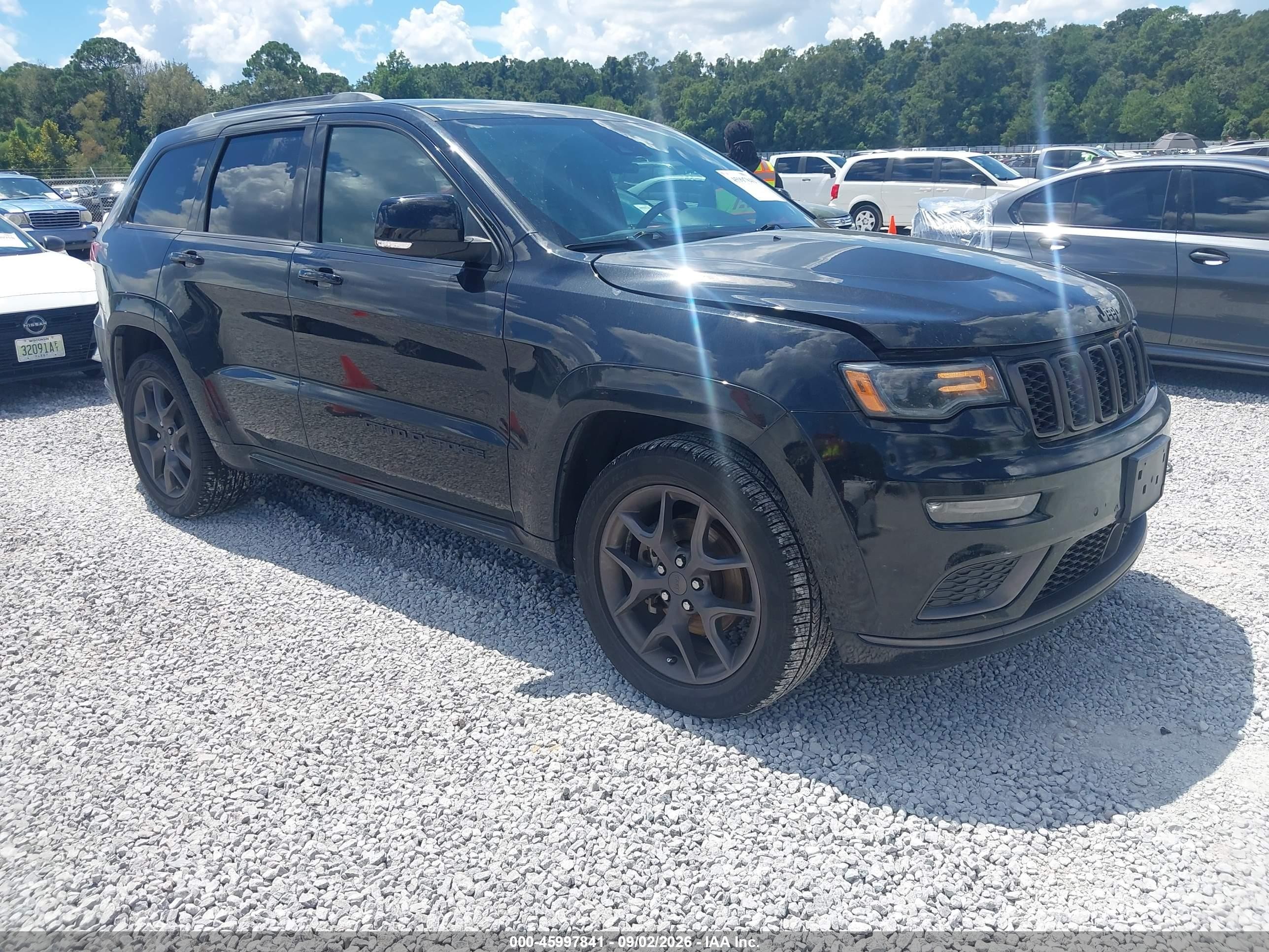2020 Jeep Grand Cherokee VIN 1C4RJFBG0LC173747 IAAI salvage auction — Front End, Salvage (Alabama), sold $9,200 on 2026-09-19 (photo 1)