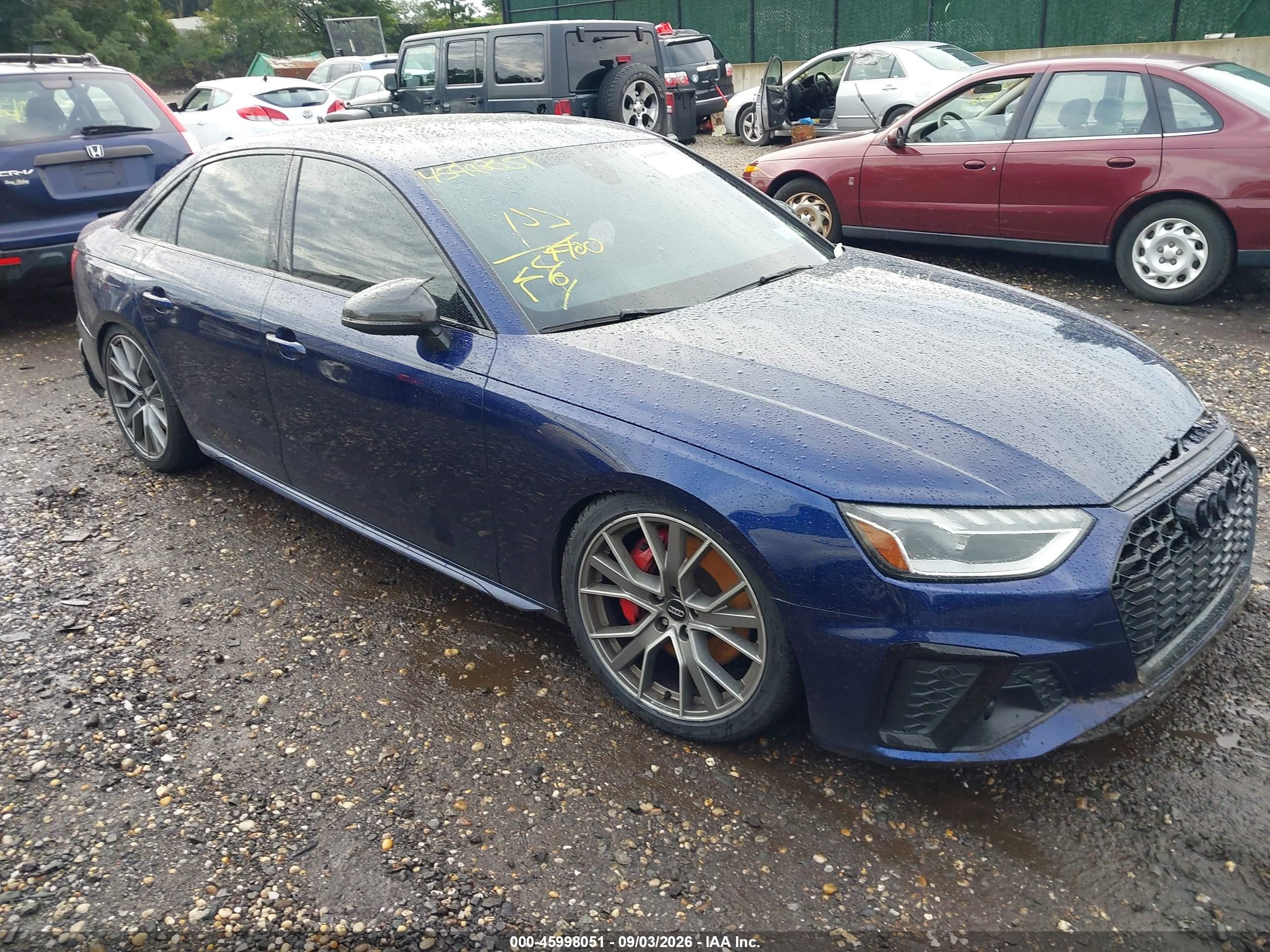2021 Audi S4 VIN WAUB4AF48MA015551 — IAAI salvage auction photo
