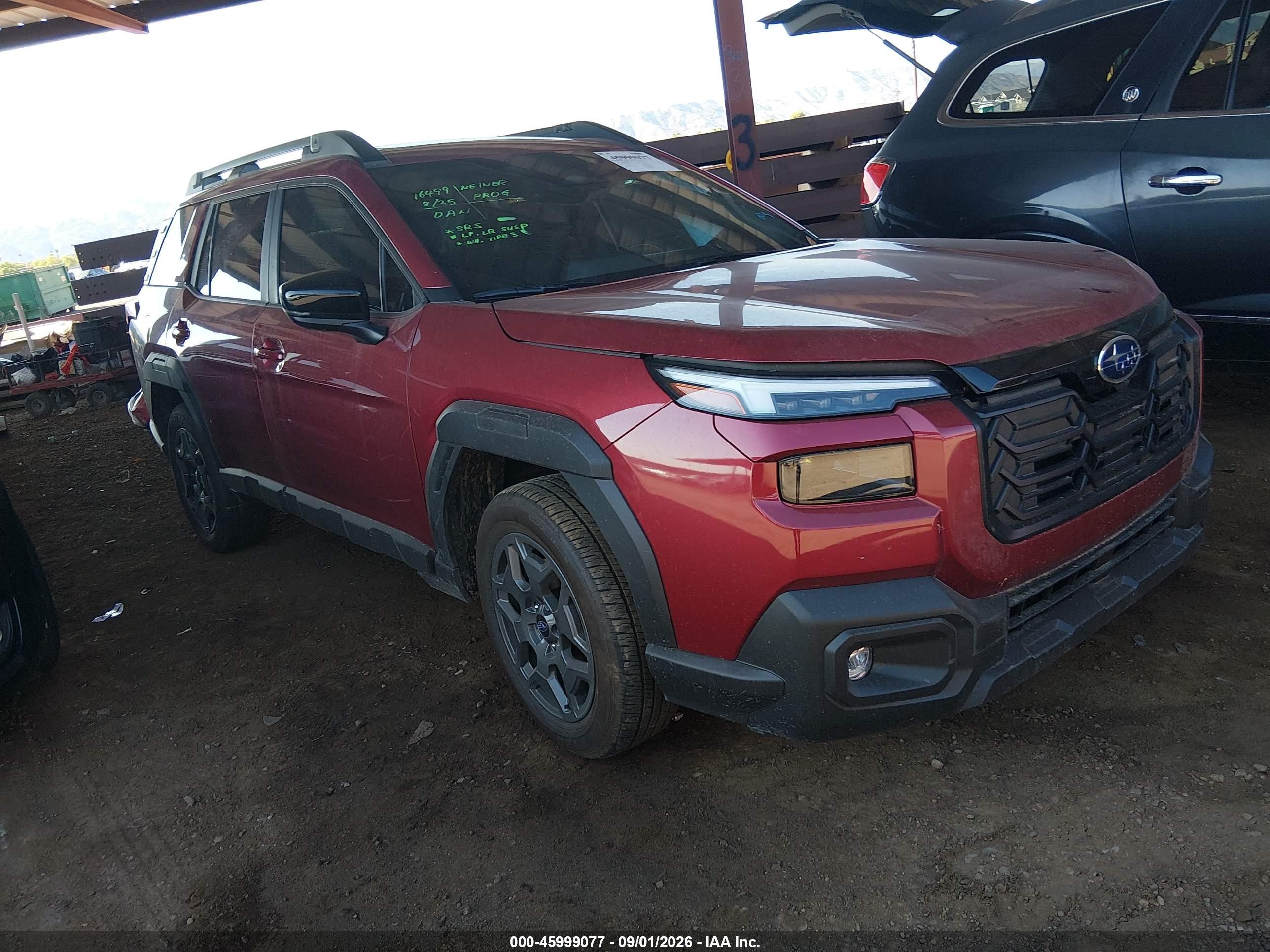 2026 Subaru Outback VIN JF2BUPBD1TY496343 — IAAI salvage auction photo