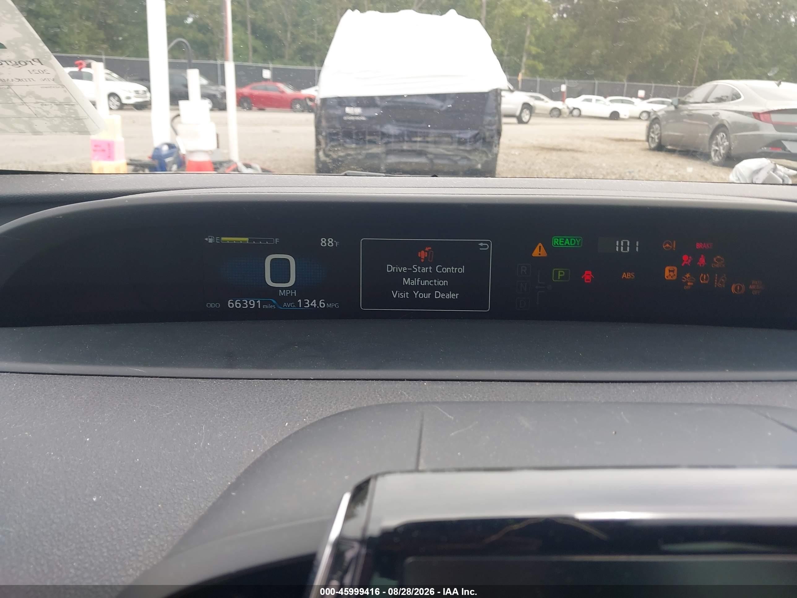 2021 Toyota Prius VIN JTDKAMFP1M3190218 IAAI salvage auction — Front End, Clear (South Carolina), sold $7,000 on 2026-09-30 (photo 7)