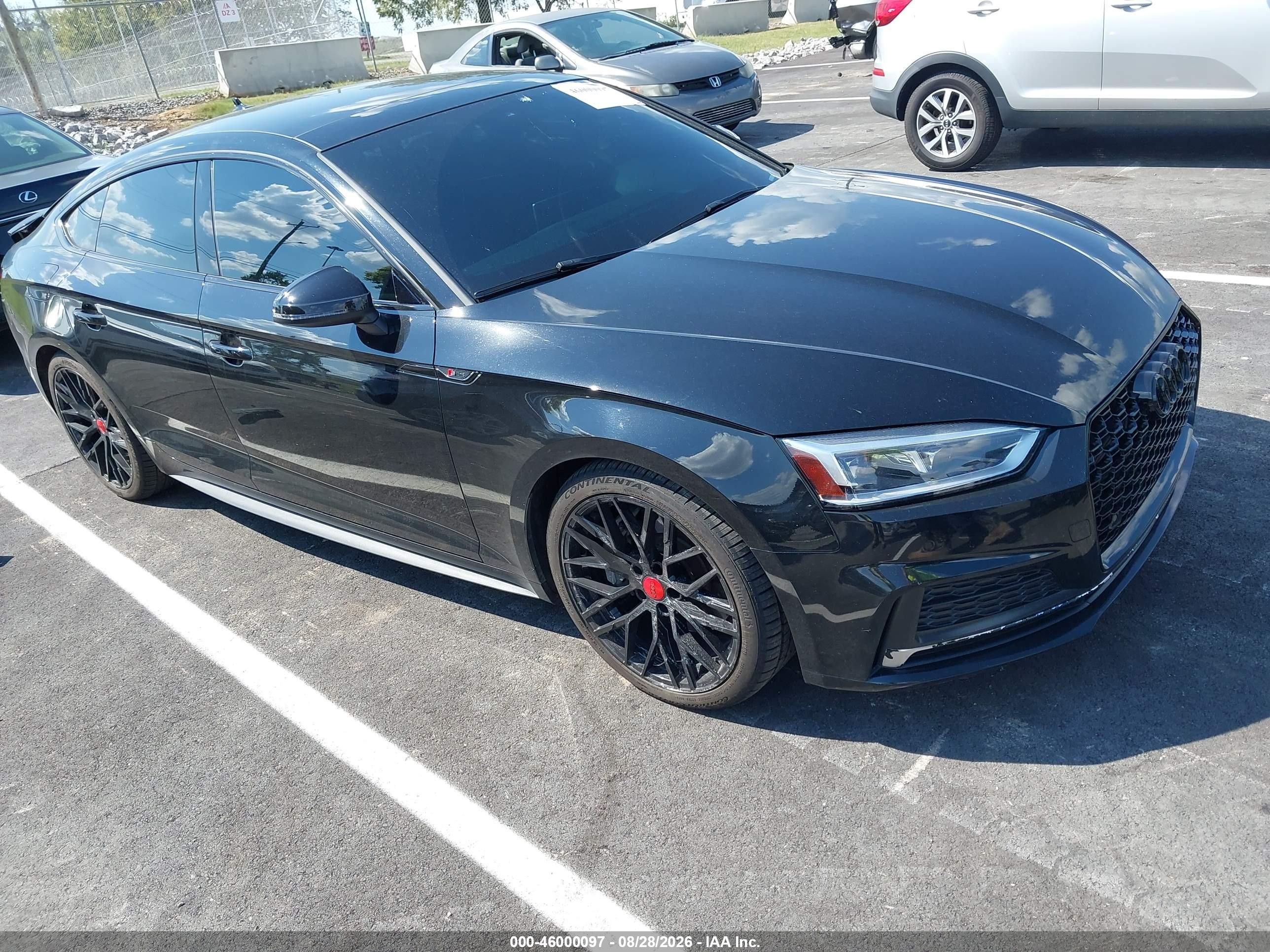 2018 Audi A5 Sportback VIN WAUENCF53JA133341 — IAAI salvage auction photo