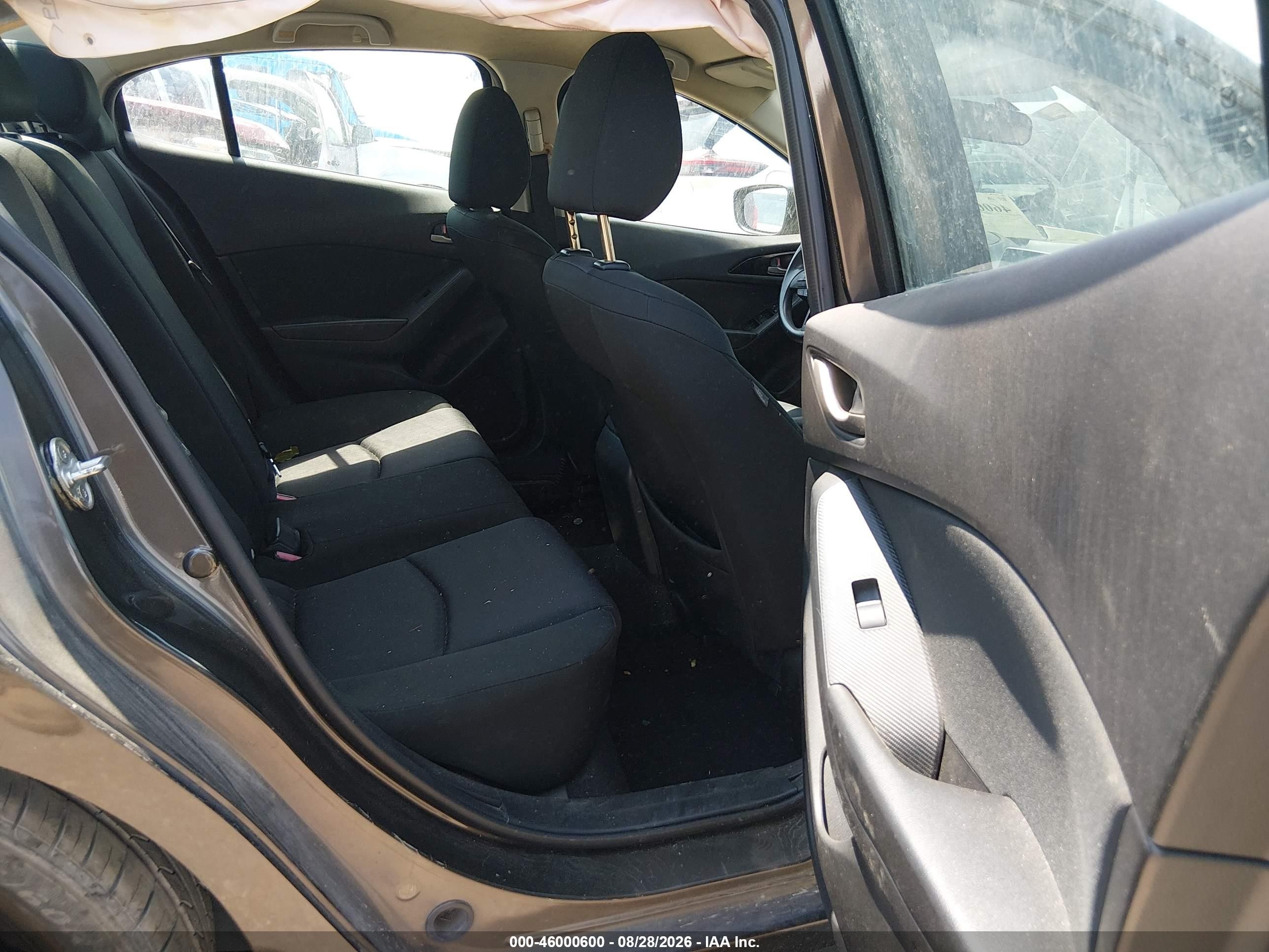 2014 Mazda 3 VIN JM1BM1U7XE1148765 IAAI salvage auction — Front & Rear, Salvage (Texas), sold $1,350 on 2026-10-08 (photo 8)