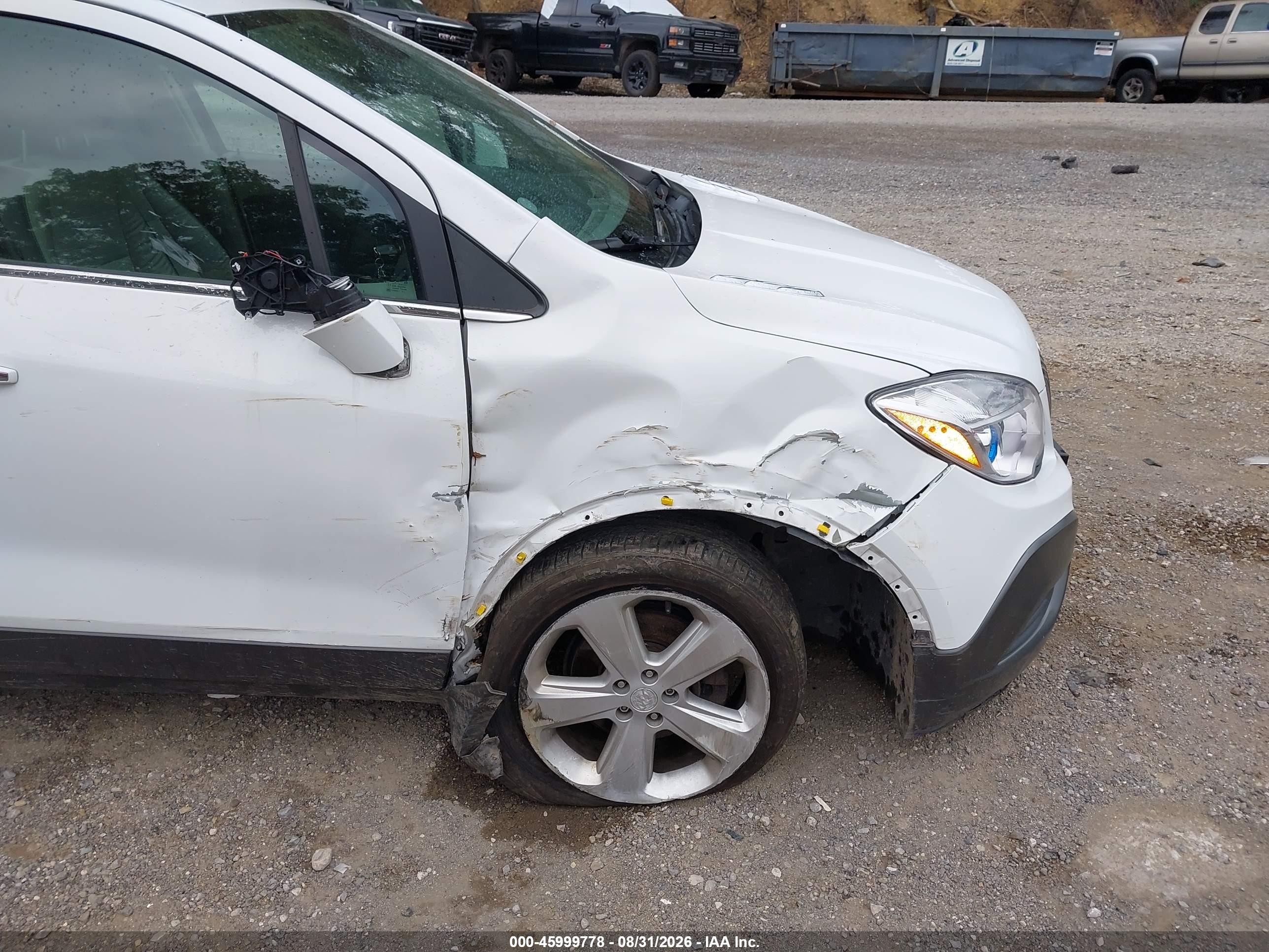 2016 Buick Encore VIN KL4CJESB0GB583569 IAAI salvage auction — Unknown, Salvage (Pennsylvania), sold $675 on 2026-09-25 (photo 6)