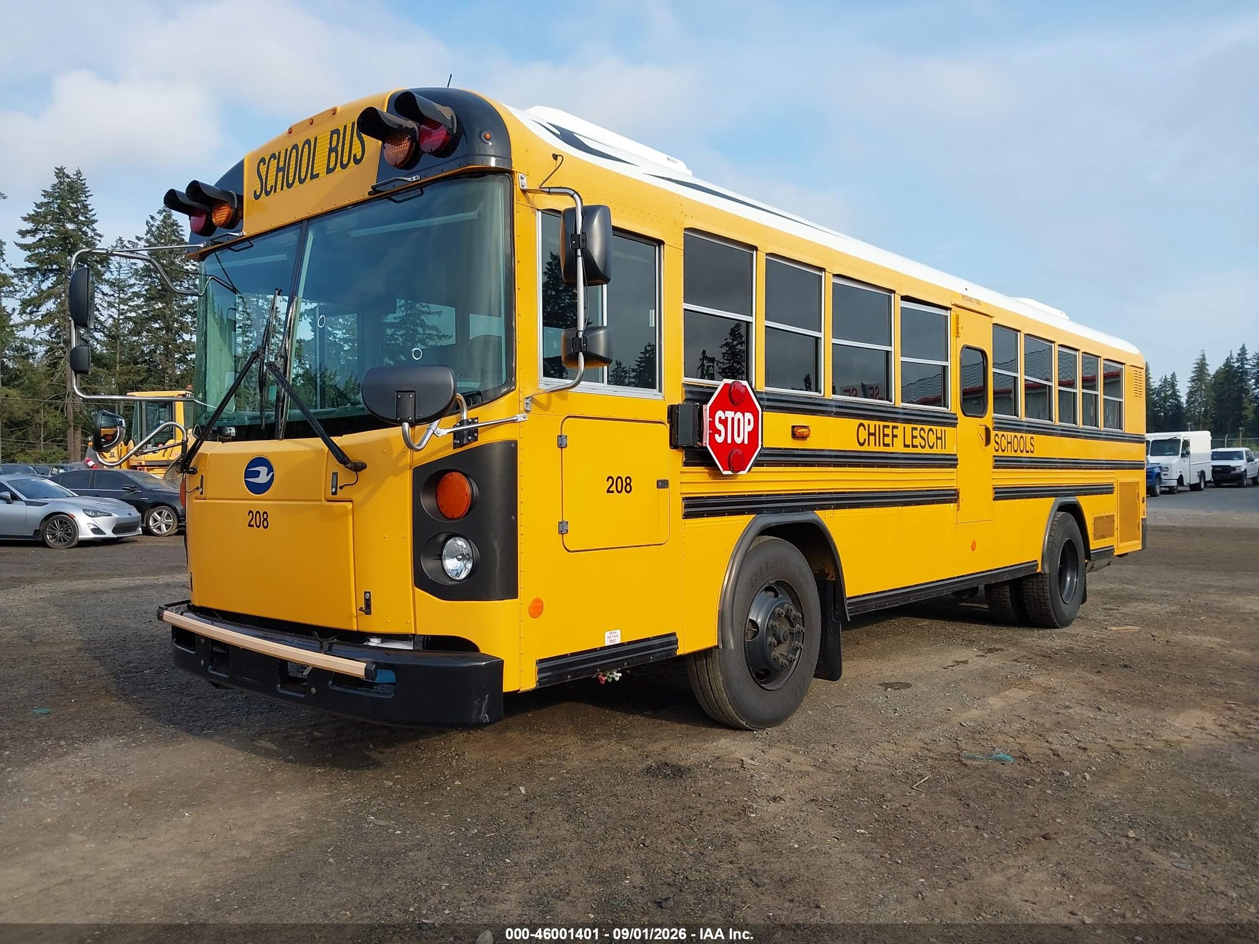 2016 Blue Bird School Bus / Transit Bus VIN 1BABGBPA9GF319980 IAAI salvage auction — Normal Wear, Sf97 (Washington), sold $10,650 on 2026-09-10 (photo 2)