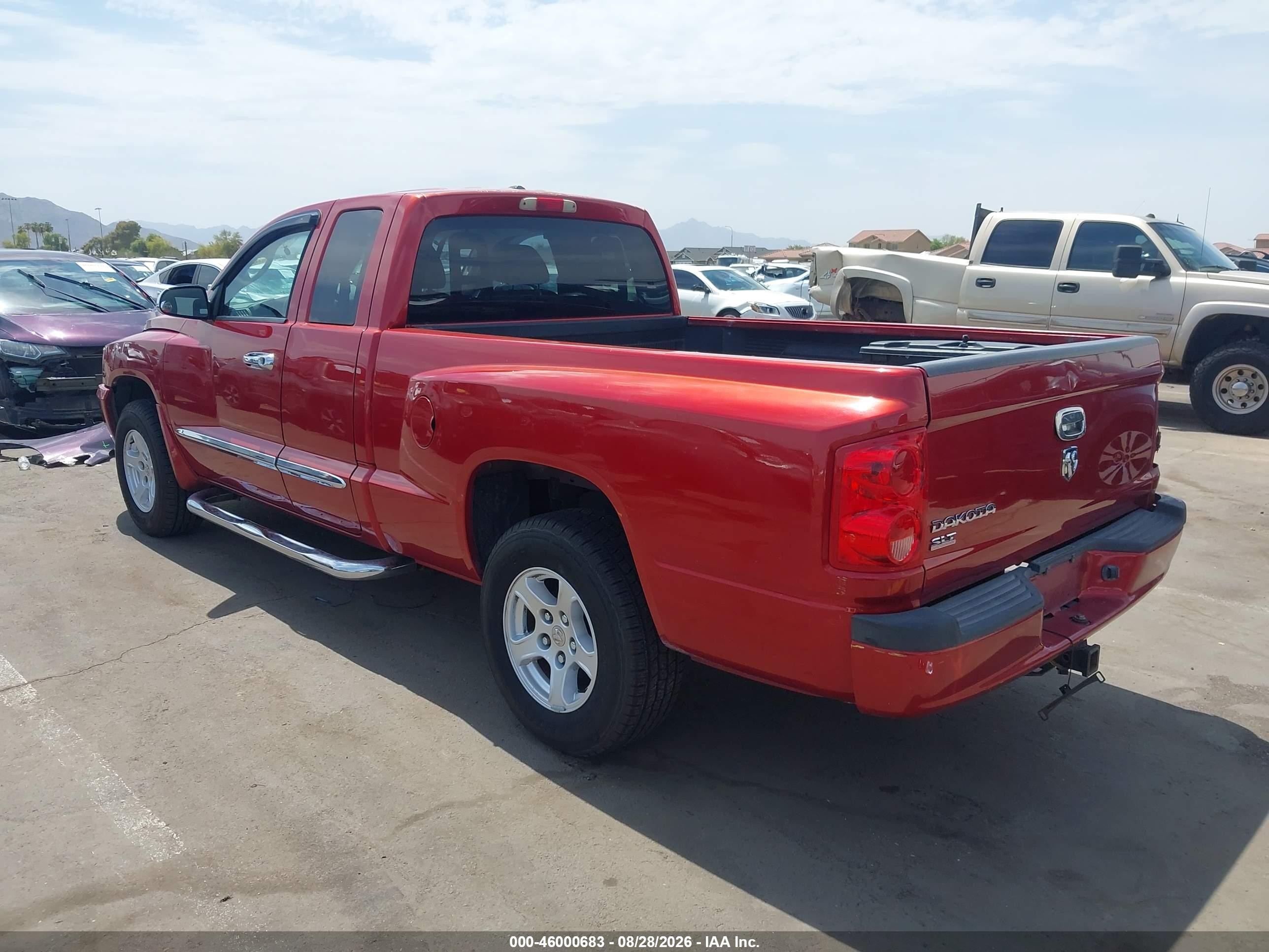 2007 Dodge Dakota VIN 1D7HE42K67S136647 IAAI salvage auction — Rear End, Salvage (Arizona), sold $1,700 on 2026-09-26 (photo 3)