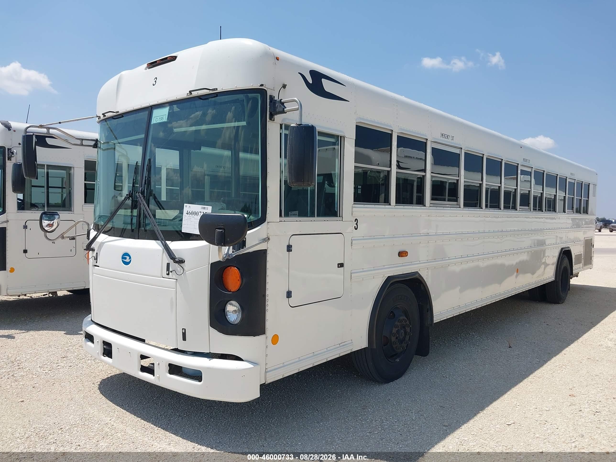 2013 Blue Bird School Bus / Transit Bus VIN 1BABNBPA4DF290941 IAAI salvage auction — Normal Wear, Sf97 (Texas), sold $21,600 on 2026-09-16 (photo 2)