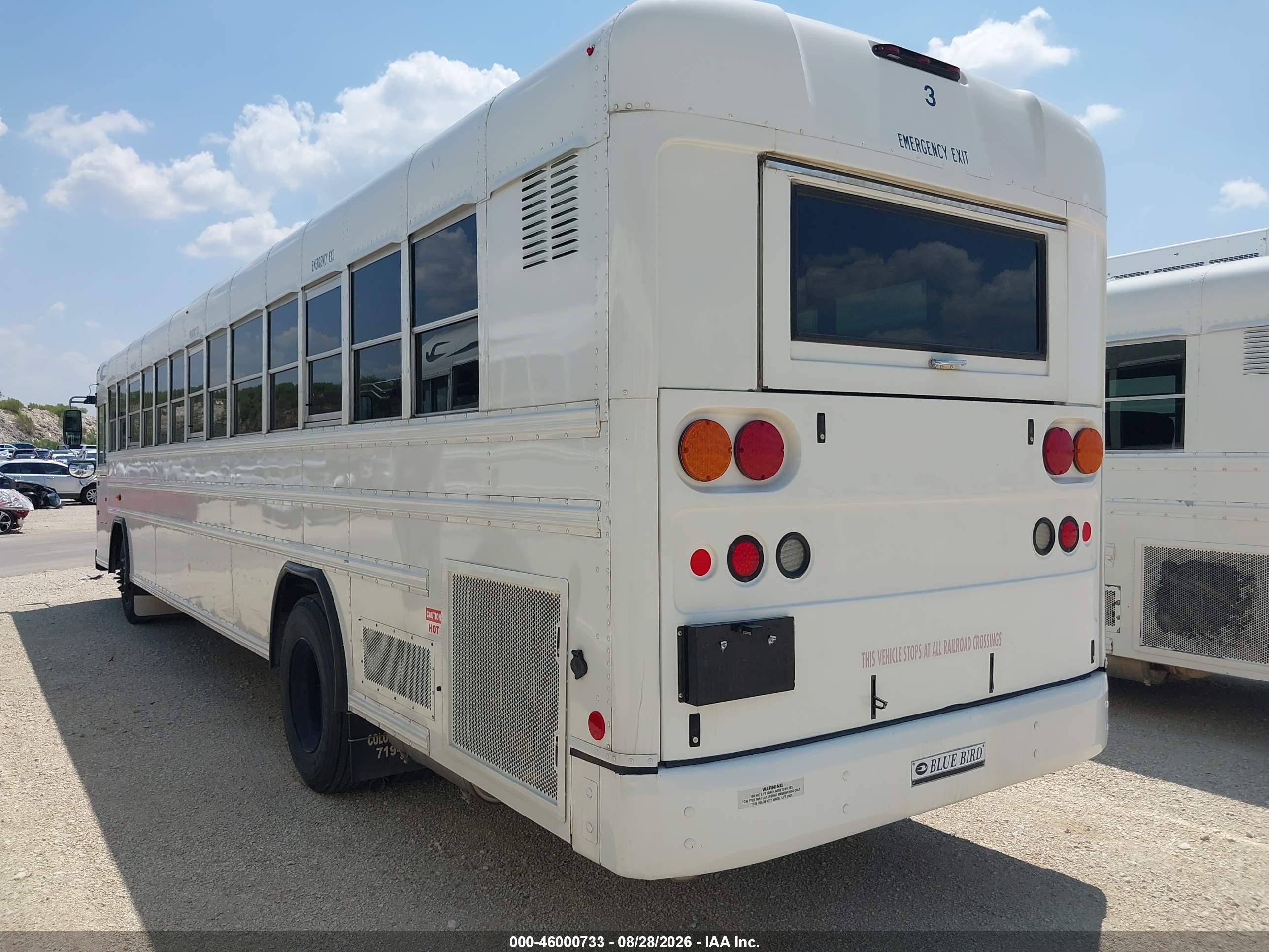 2013 Blue Bird School Bus / Transit Bus VIN 1BABNBPA4DF290941 IAAI salvage auction — Normal Wear, Sf97 (Texas), sold $21,600 on 2026-09-16 (photo 3)