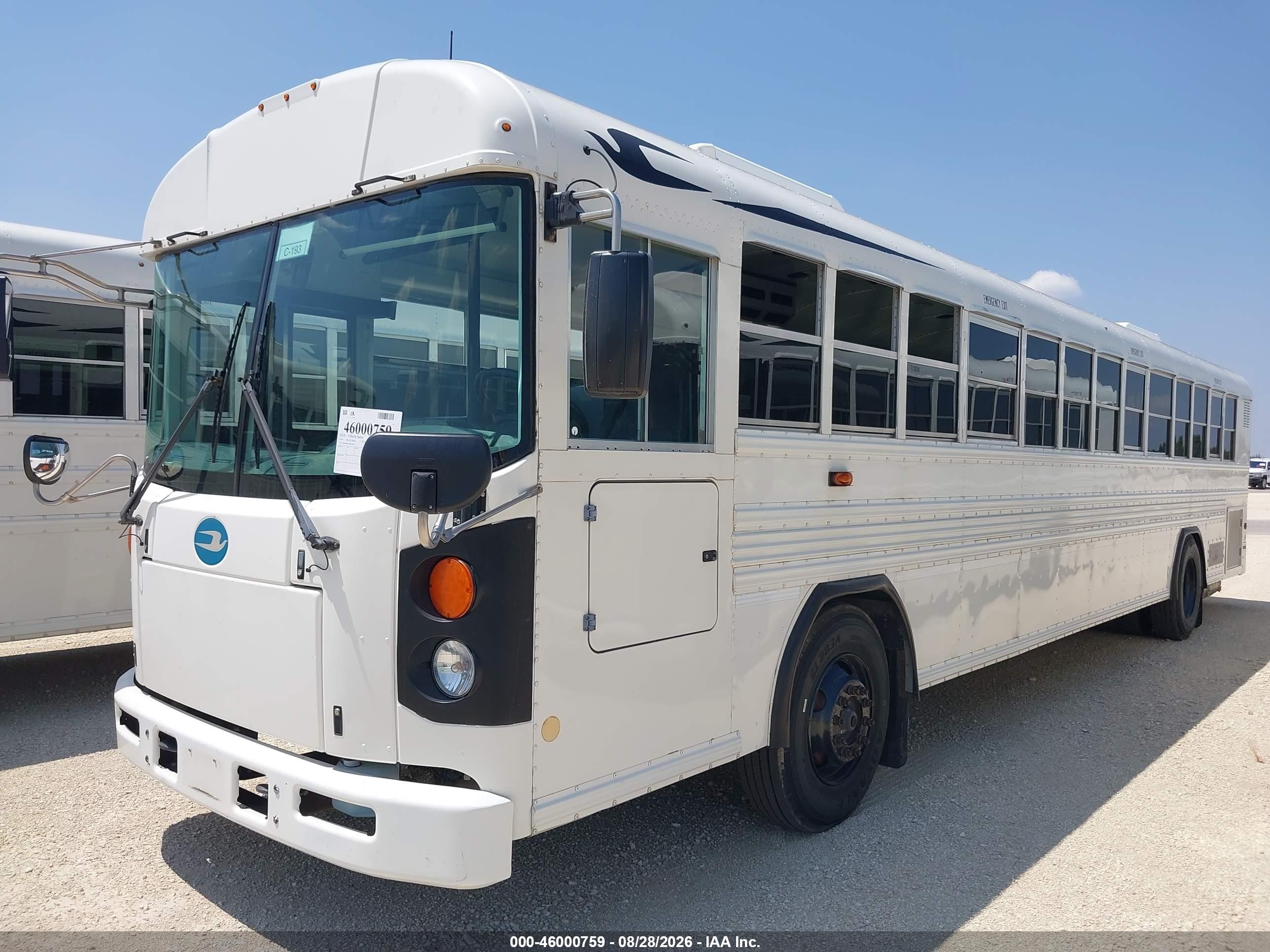 2014 Blue Bird School Bus / Transit Bus VIN 1BABNBCA4EF304716 IAAI salvage auction — Normal Wear, Sf97 (Texas), sold $10,000 on 2026-09-16 (photo 2)