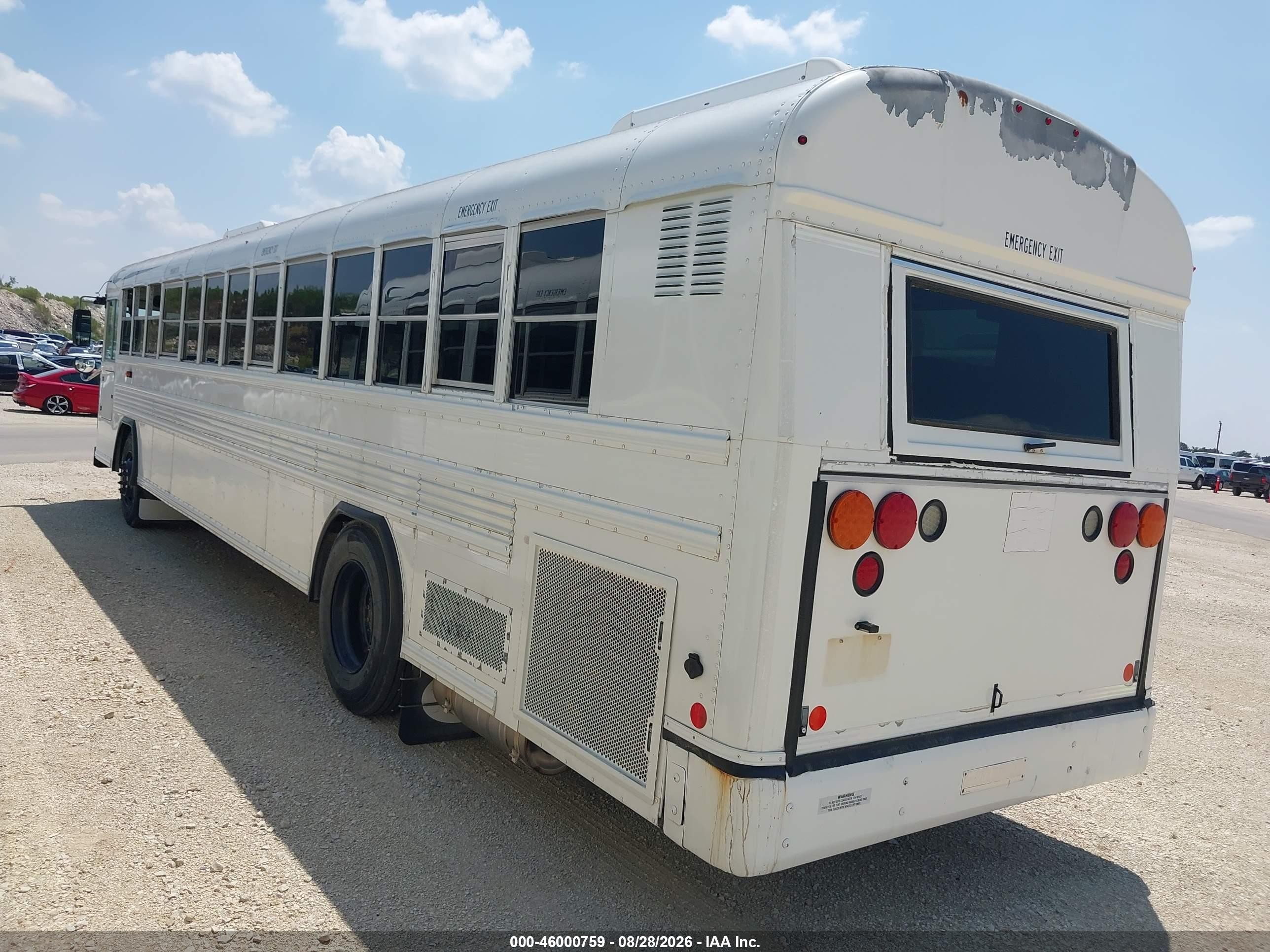 2014 Blue Bird School Bus / Transit Bus VIN 1BABNBCA4EF304716 IAAI salvage auction — Normal Wear, Sf97 (Texas), sold $10,000 on 2026-09-16 (photo 3)
