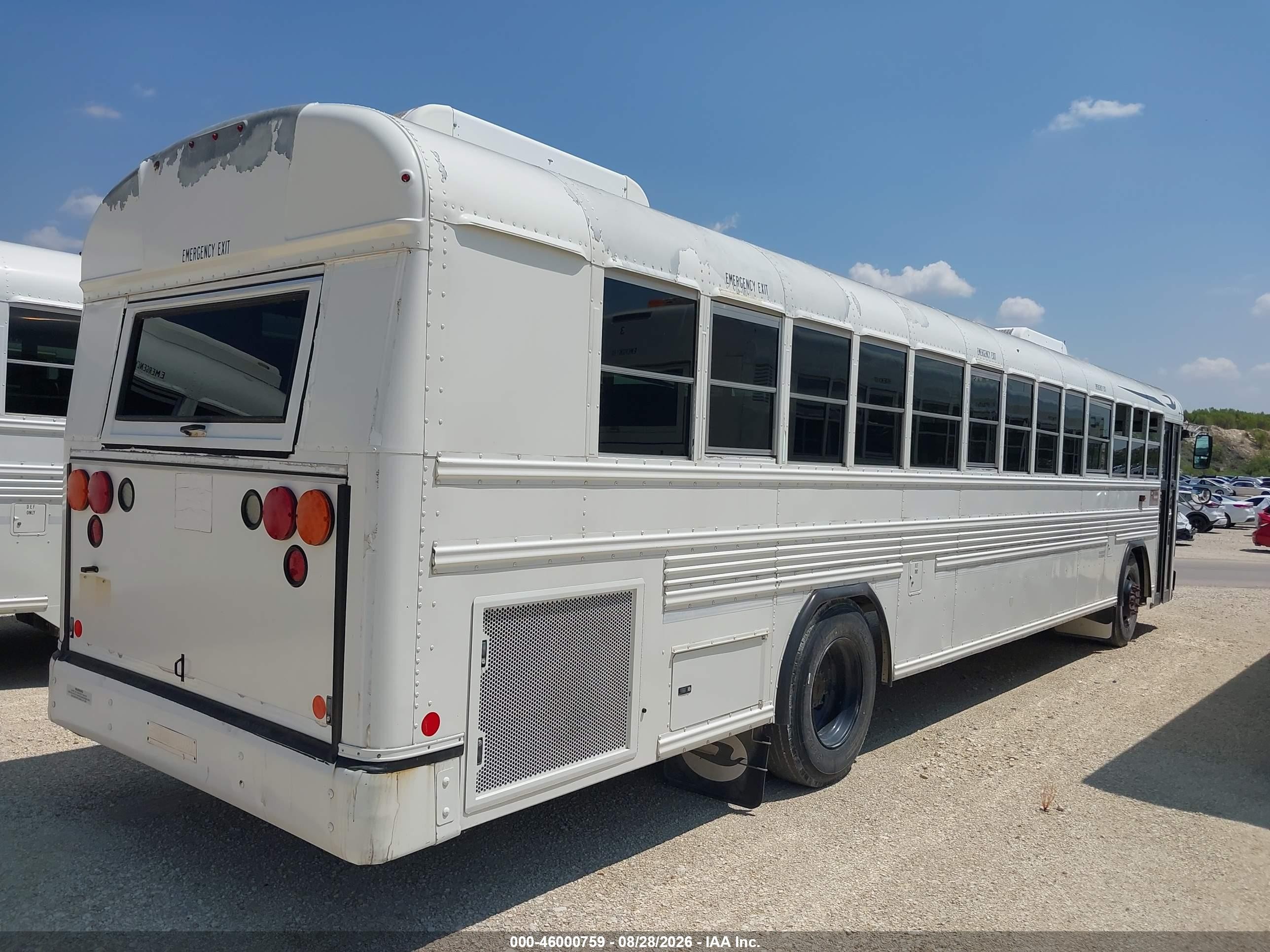 2014 Blue Bird School Bus / Transit Bus VIN 1BABNBCA4EF304716 IAAI salvage auction — Normal Wear, Sf97 (Texas), sold $10,000 on 2026-09-16 (photo 4)