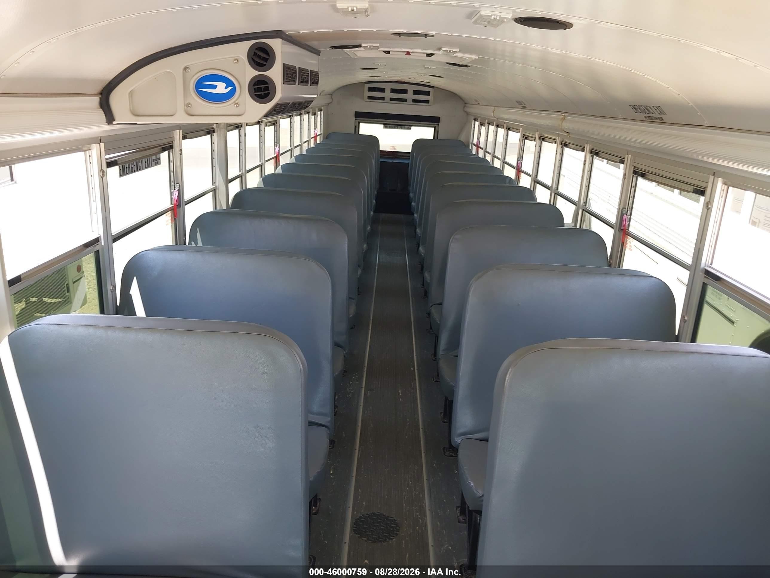 2014 Blue Bird School Bus / Transit Bus VIN 1BABNBCA4EF304716 IAAI salvage auction — Normal Wear, Sf97 (Texas), sold $10,000 on 2026-09-16 (photo 8)