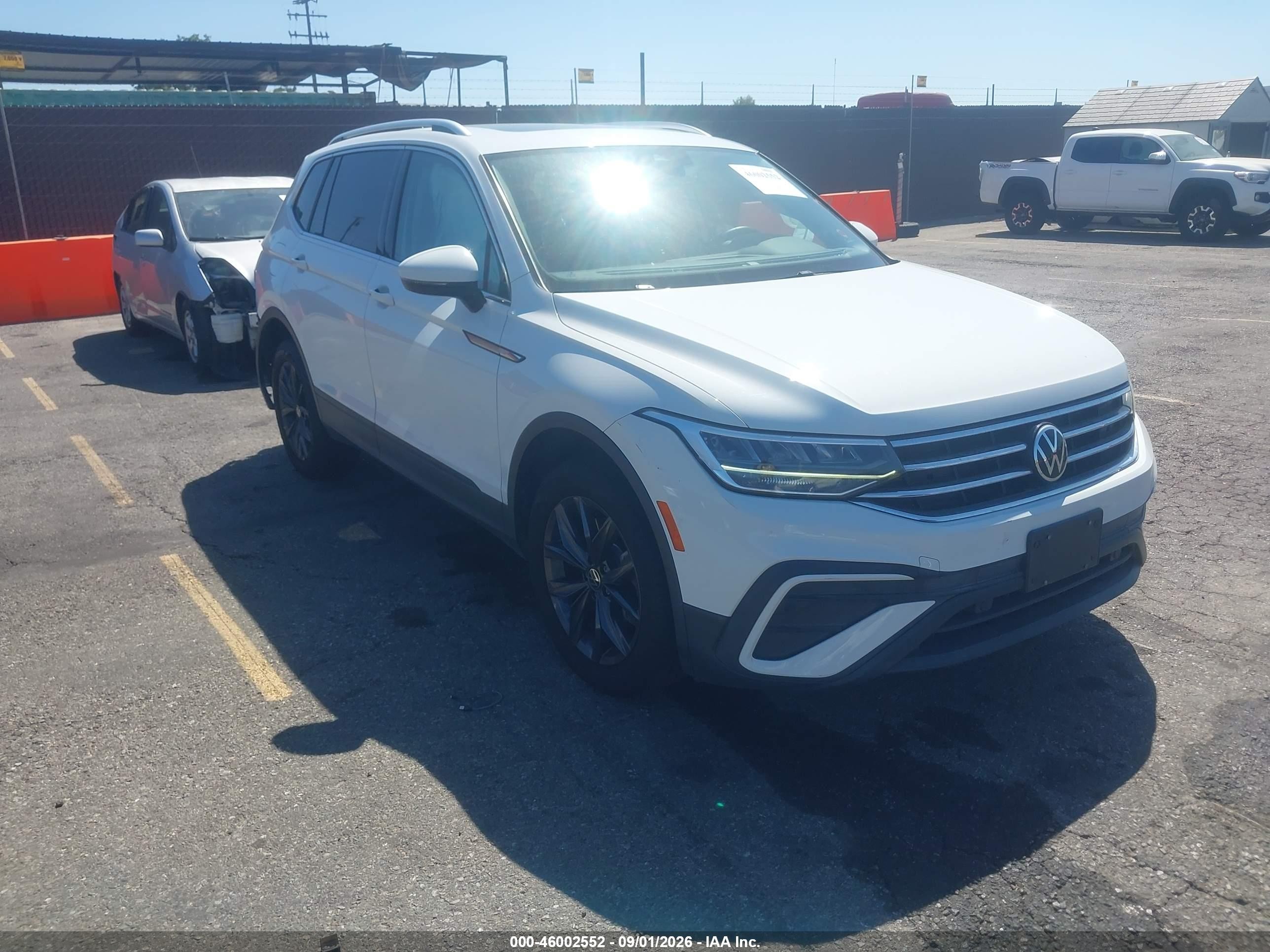 2022 Volkswagen Tiguan VIN 3VV3B7AX3NM056922 — IAAI salvage auction photo