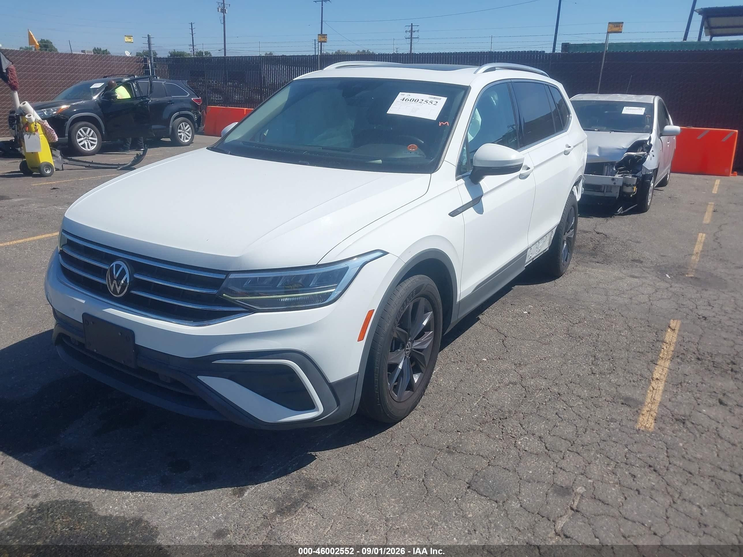 2022 Volkswagen Tiguan VIN 3VV3B7AX3NM056922 IAAI salvage auction — Rear End, Salvage (California), sold $8,100 on 2026-09-24 (photo 2)