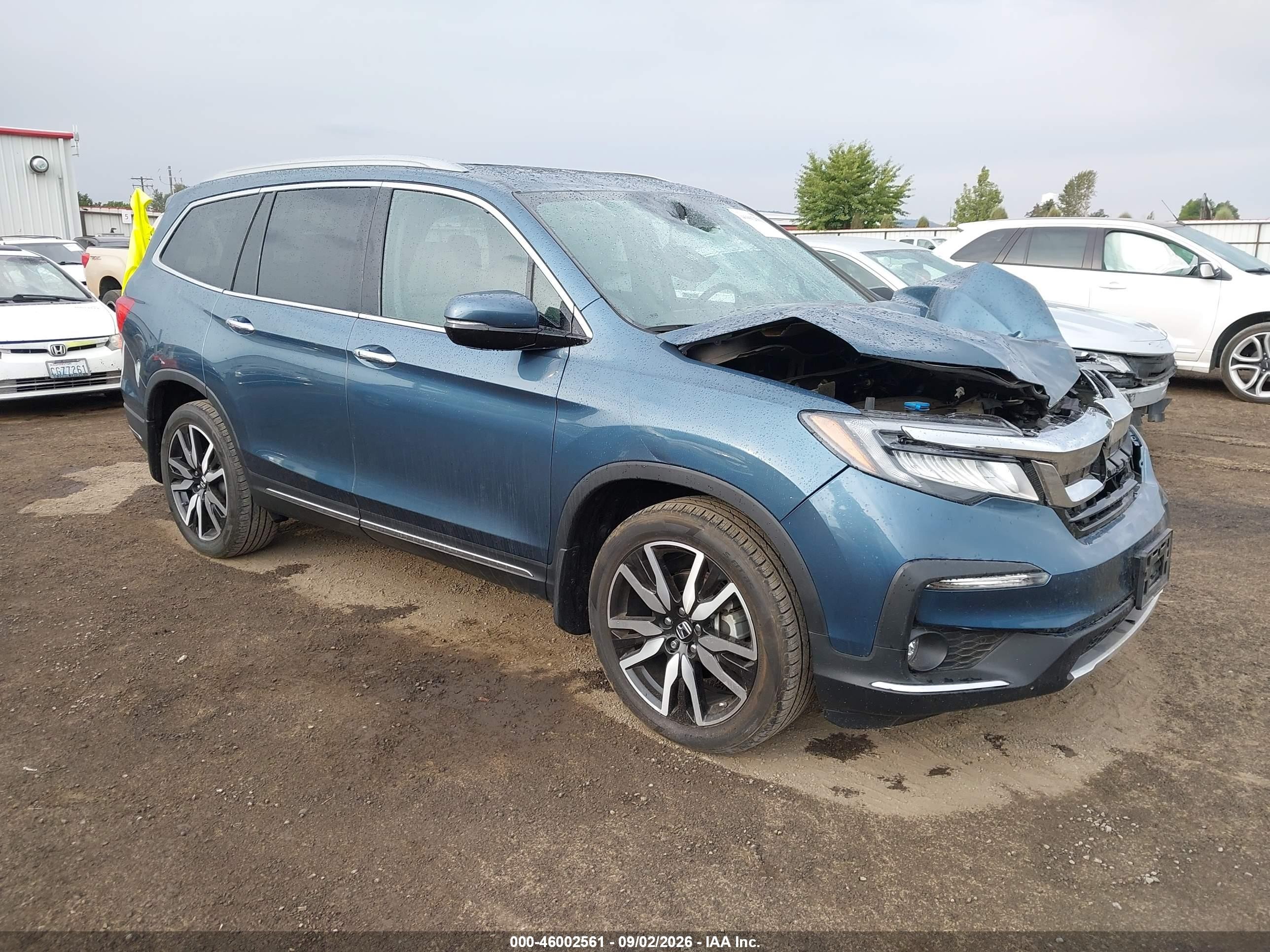 2021 Honda Pilot VIN 5FNYF6H93MB042516 — IAAI salvage auction photo