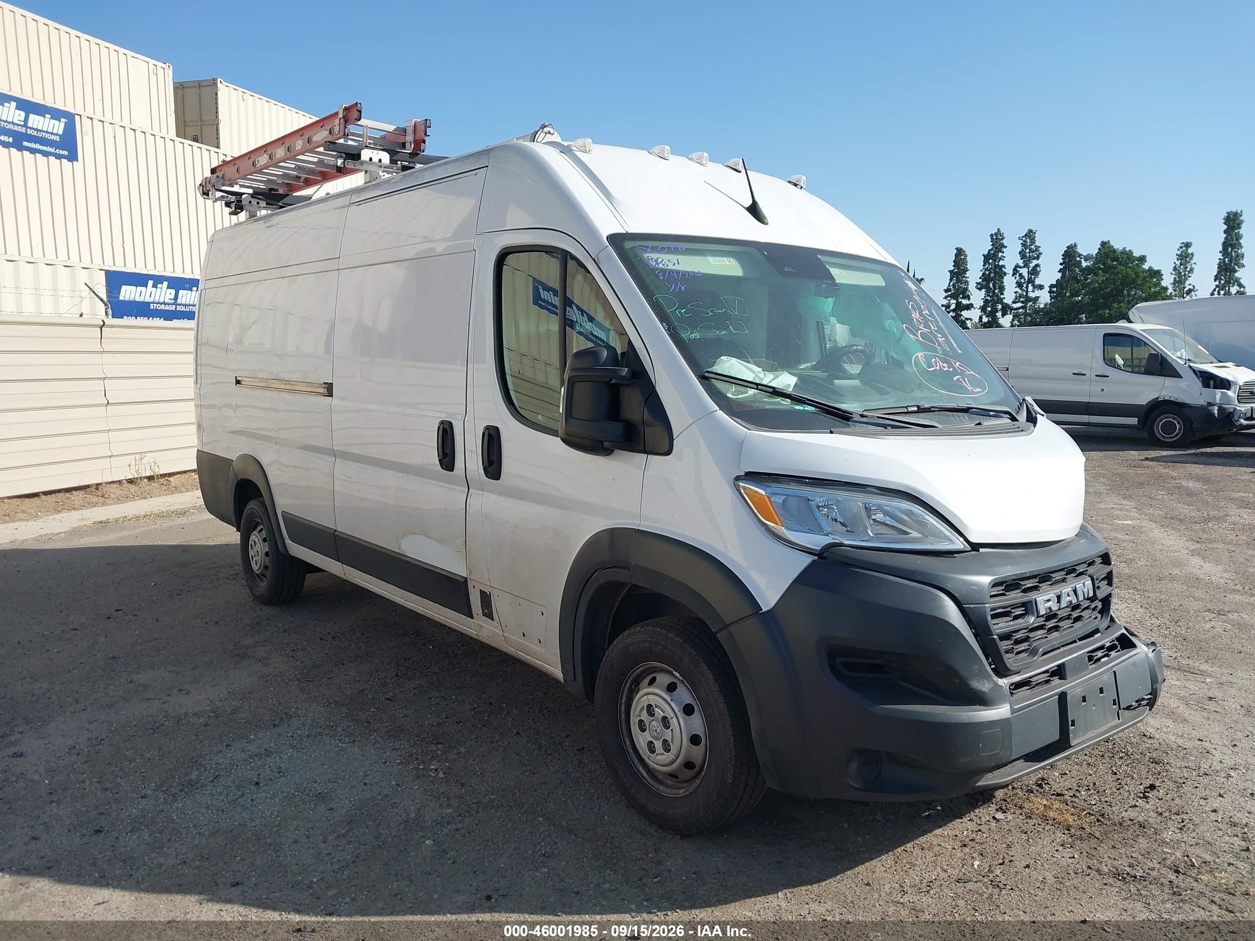 2023 Ram ProMaster 3500 VIN 3C6MRVJG7PE526182 — IAAI salvage auction photo