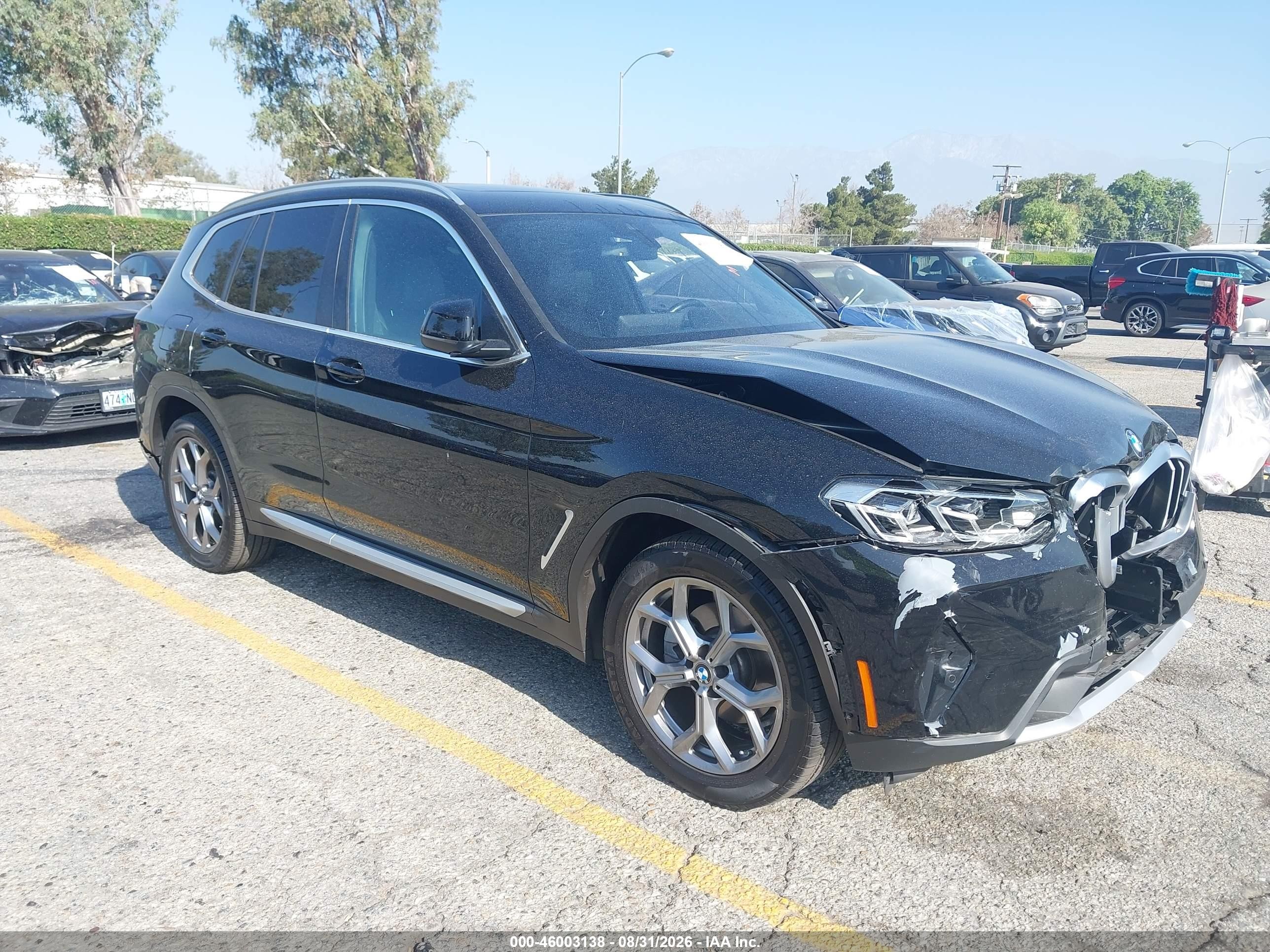 2023 BMW X3 VIN 5UX43DP01P9R49728 — IAAI salvage auction photo