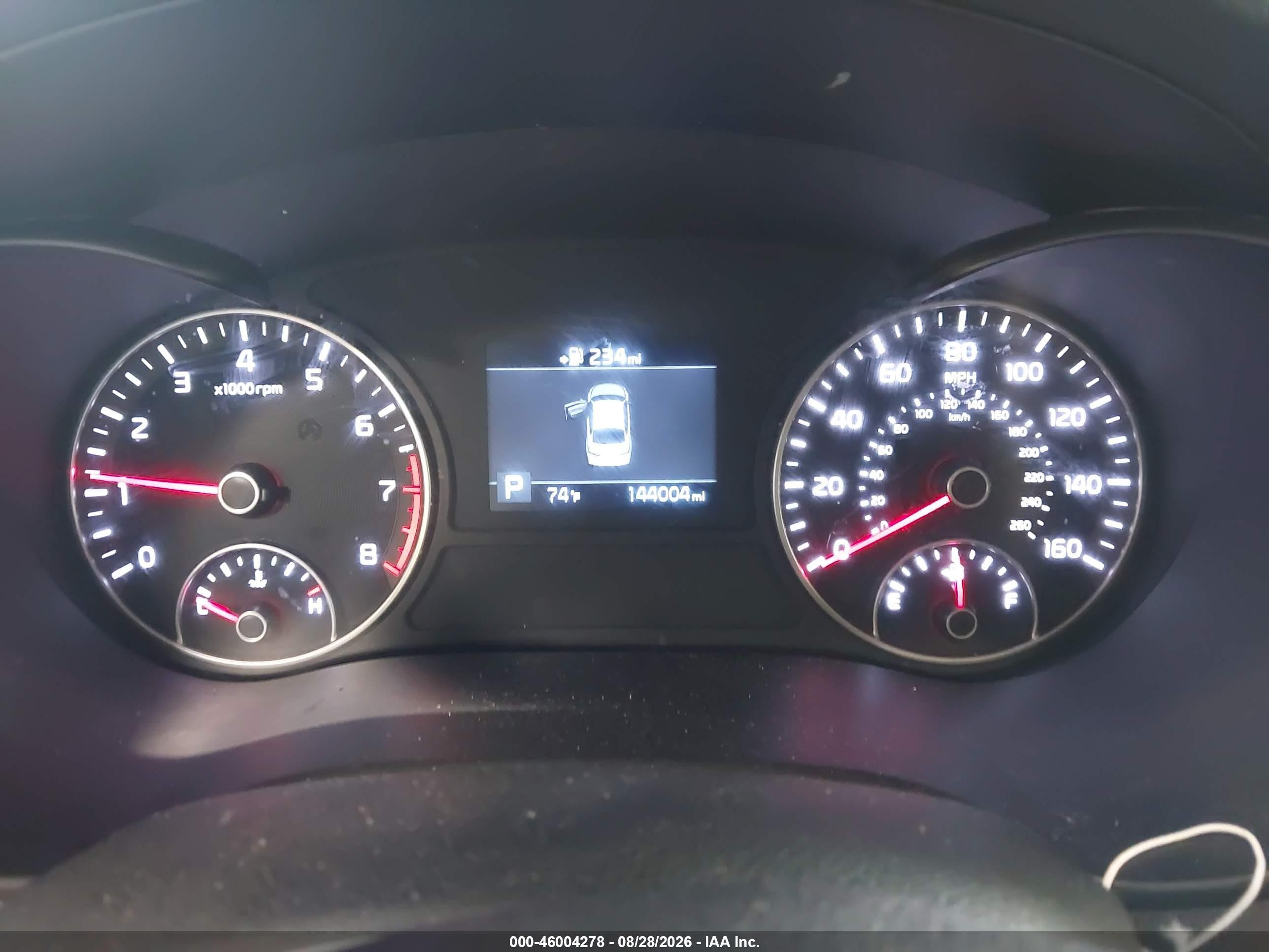 2019 Kia Optima VIN 5XXGT4L36KG325210 IAAI salvage auction — Front End, Salvage (Georgia), sold $1,300 on 2026-09-24 (photo 7)
