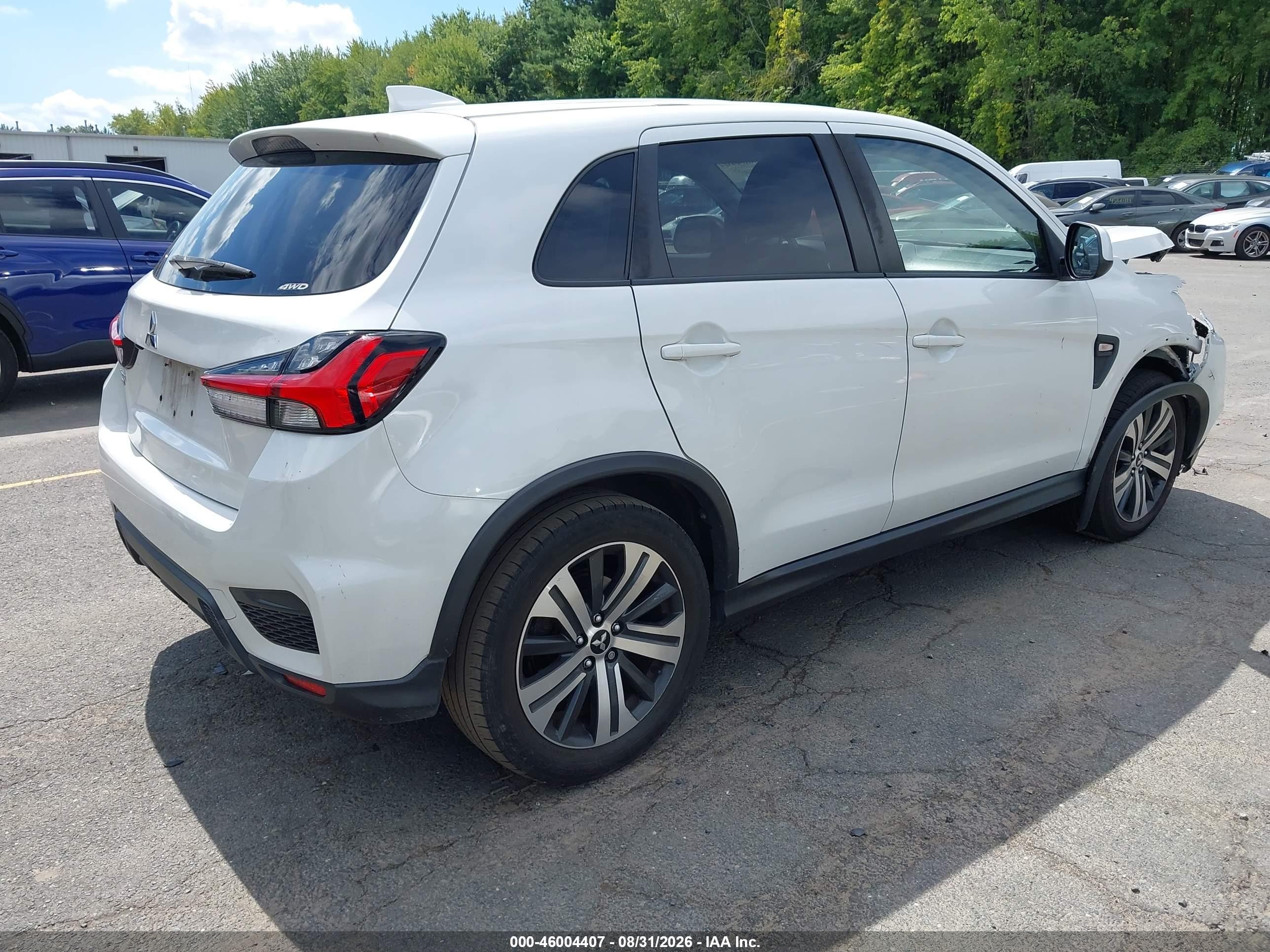 2020 Mitsubishi Outlander Sport VIN JA4AR3AU2LU004460 IAAI salvage auction — Unknown, Salvage (Connecticut), sold $3,350 on 2026-09-25 (photo 4)