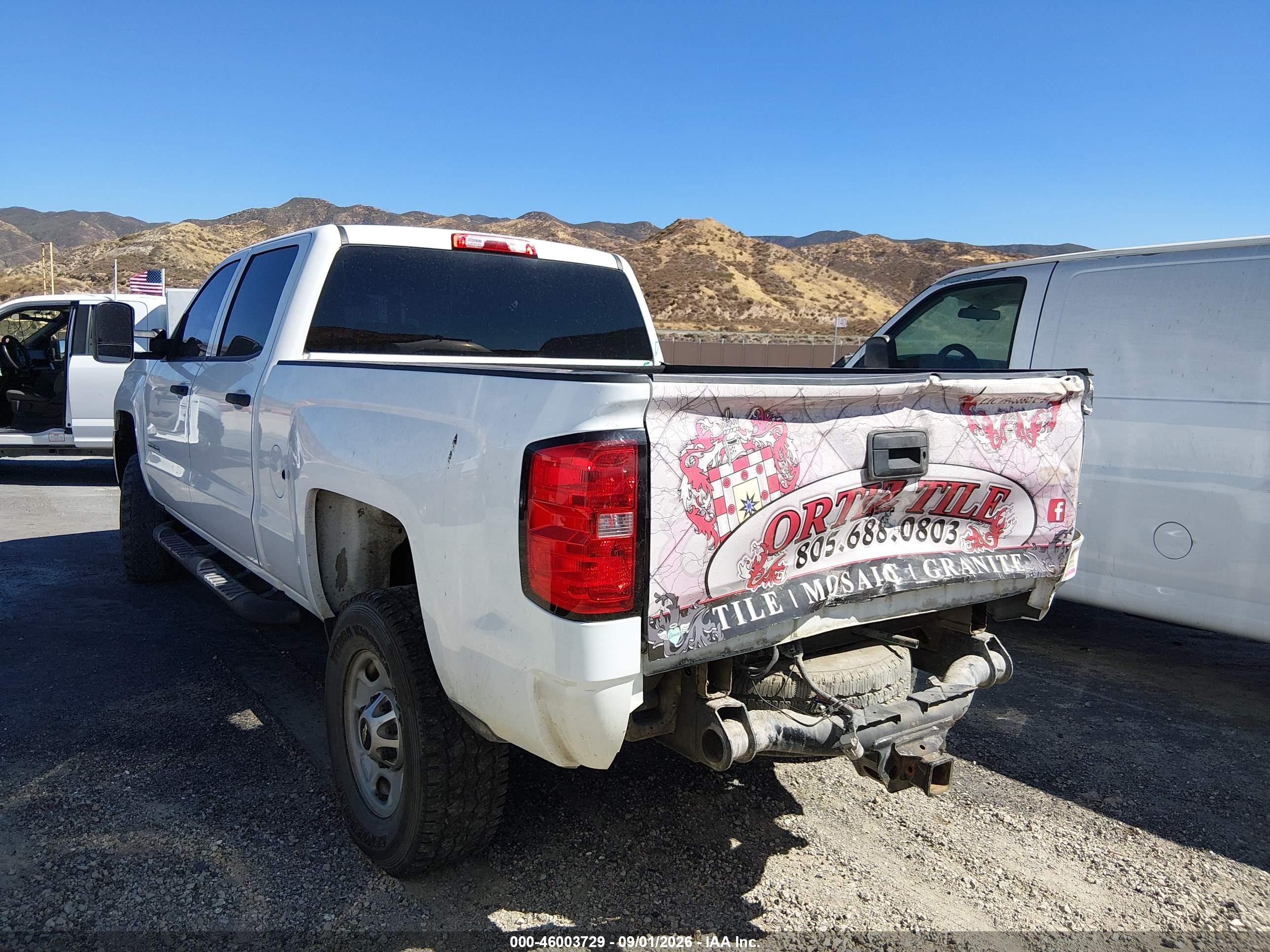 2015 Chevrolet Silverado VIN 1GC1CUEG5FF144223 IAAI salvage auction — Rear End, Salvage (California), sold $3,950 on 2026-09-13 (photo 3)