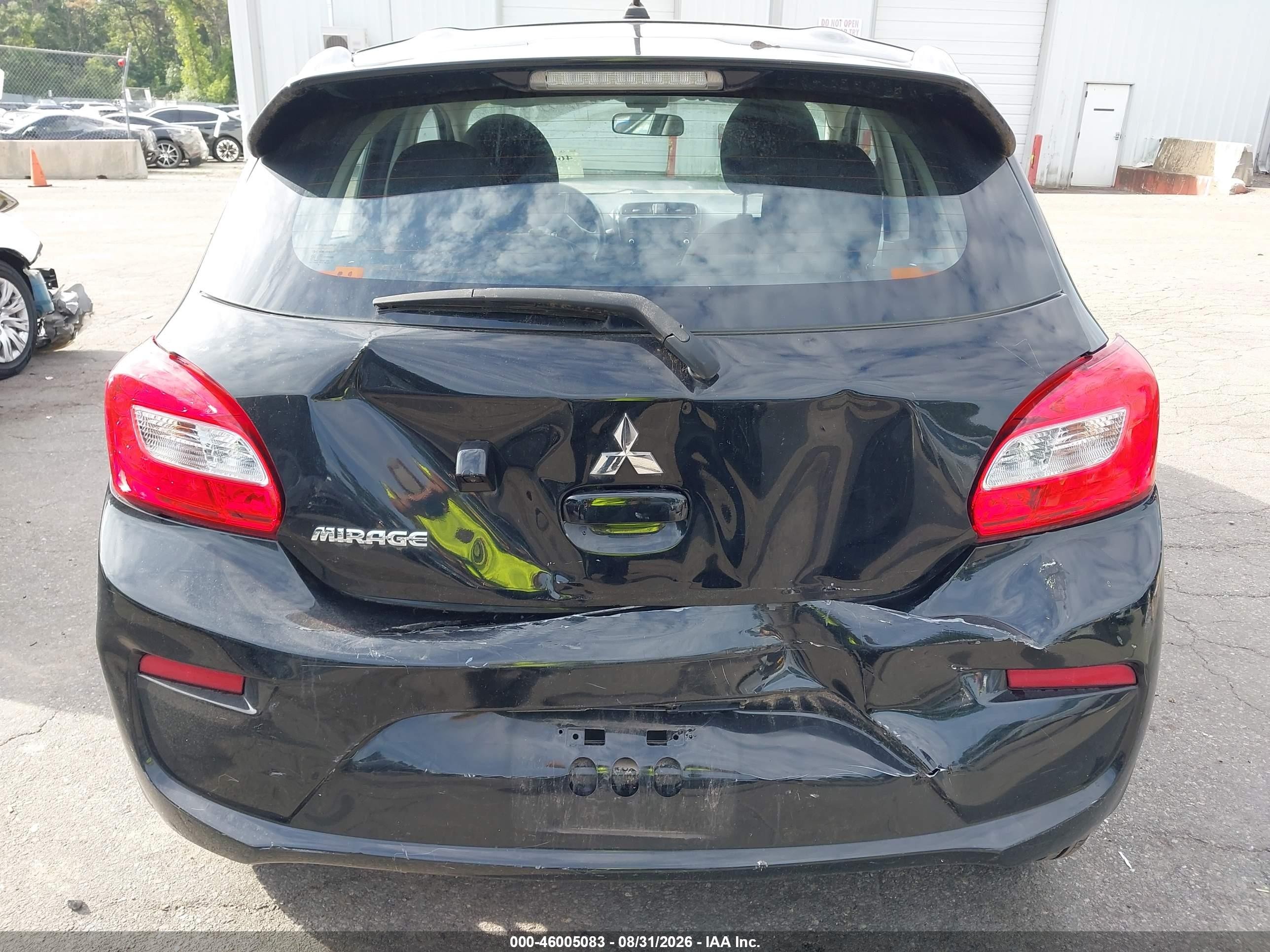2020 Mitsubishi Mirage VIN ML32A3HJ2LH004631 IAAI salvage auction — Front & Rear, Mv-907A (New York), sold $1,900 on 2026-09-14 (photo 6)