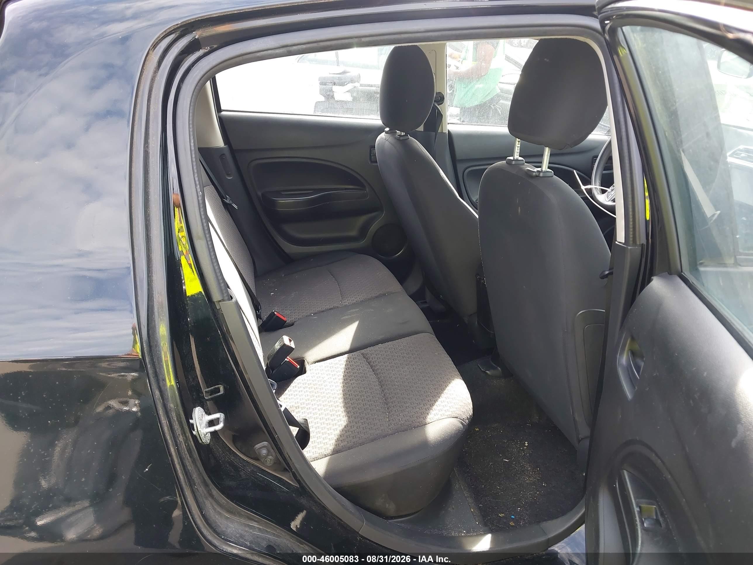 2020 Mitsubishi Mirage VIN ML32A3HJ2LH004631 IAAI salvage auction — Front & Rear, Mv-907A (New York), sold $1,900 on 2026-09-14 (photo 8)