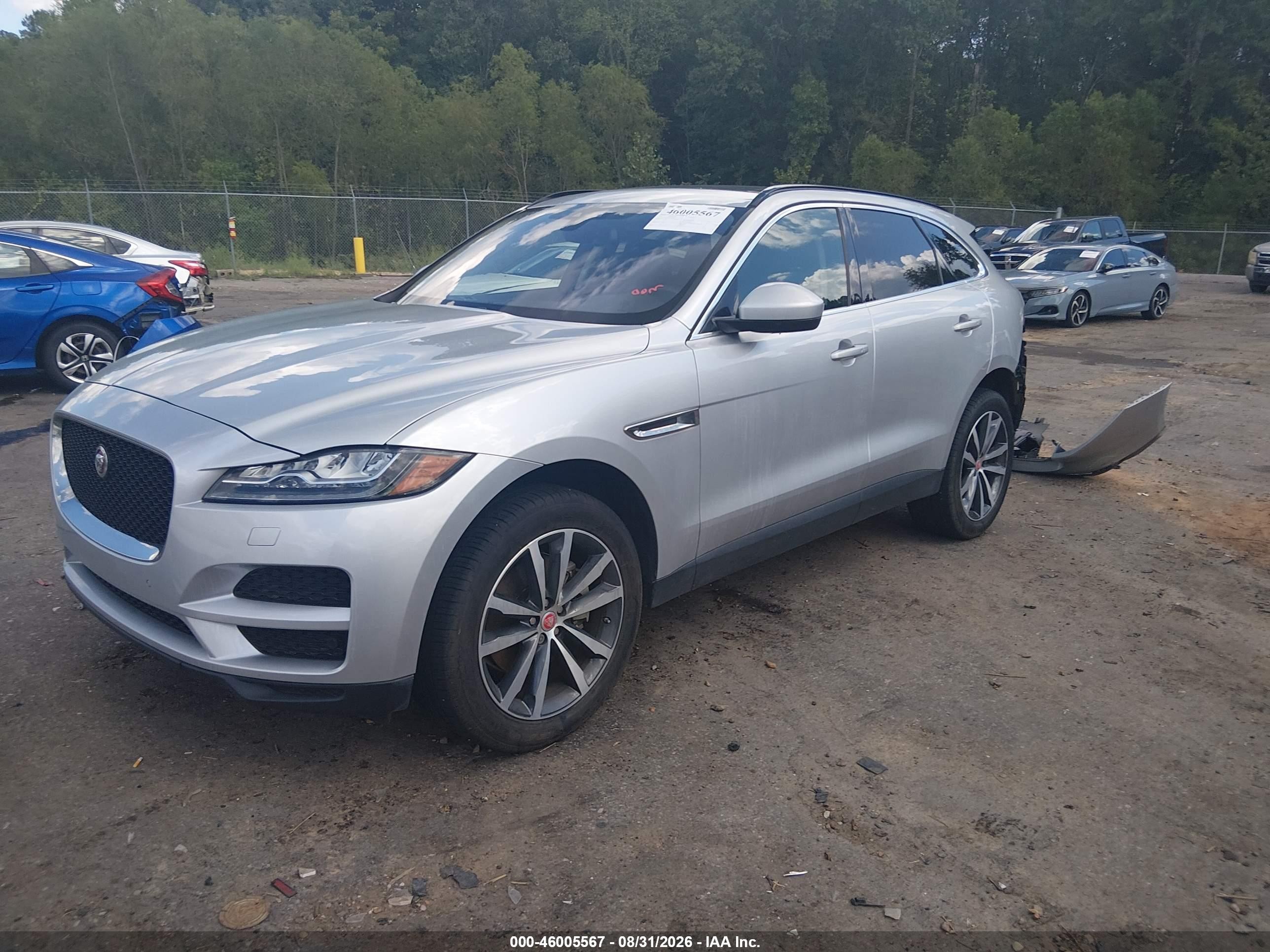 2017 Jaguar F-Pace VIN SADCK2BV6HA895676 IAAI salvage auction — Rear End, Salvage (Mississippi), sold $7,200 on 2026-09-25 (photo 2)