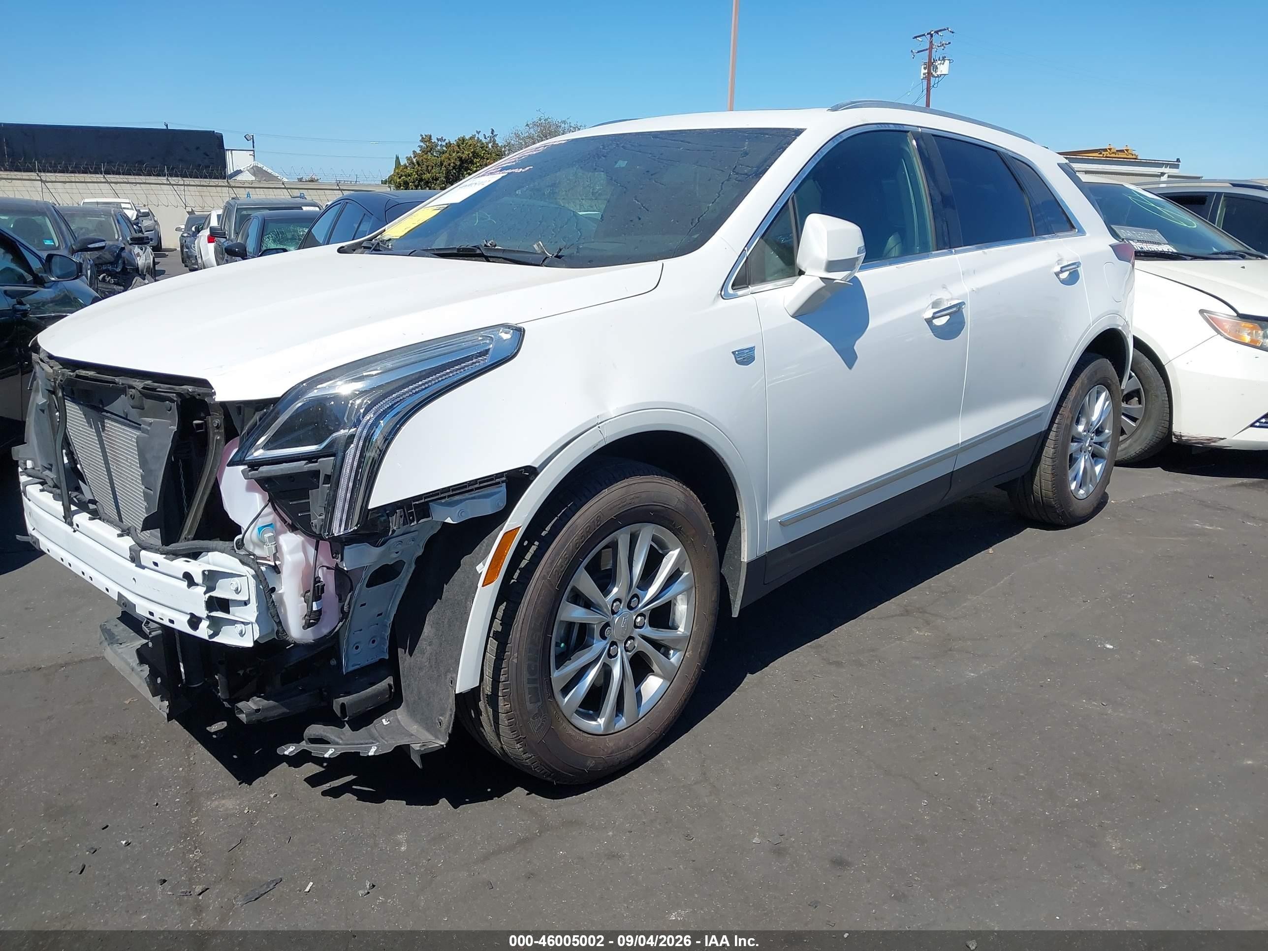 2020 Cadillac XT5 VIN 1GYKNCRSXLZ144701 IAAI salvage auction — Unknown, Salvage Certificate (California), sold $6,400 on 2026-09-19 (photo 2)