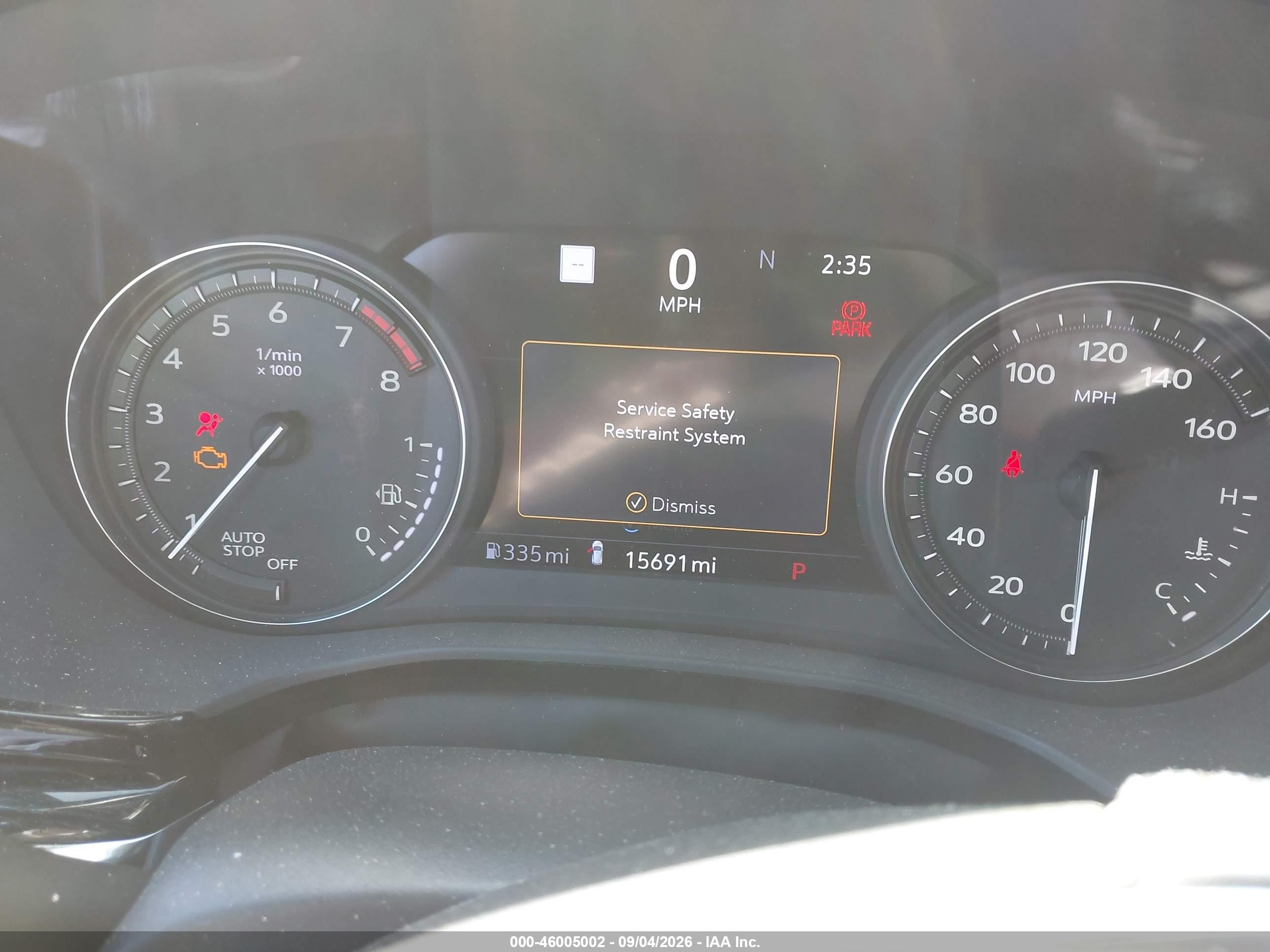2020 Cadillac XT5 VIN 1GYKNCRSXLZ144701 IAAI salvage auction — Unknown, Salvage Certificate (California), sold $6,400 on 2026-09-19 (photo 7)