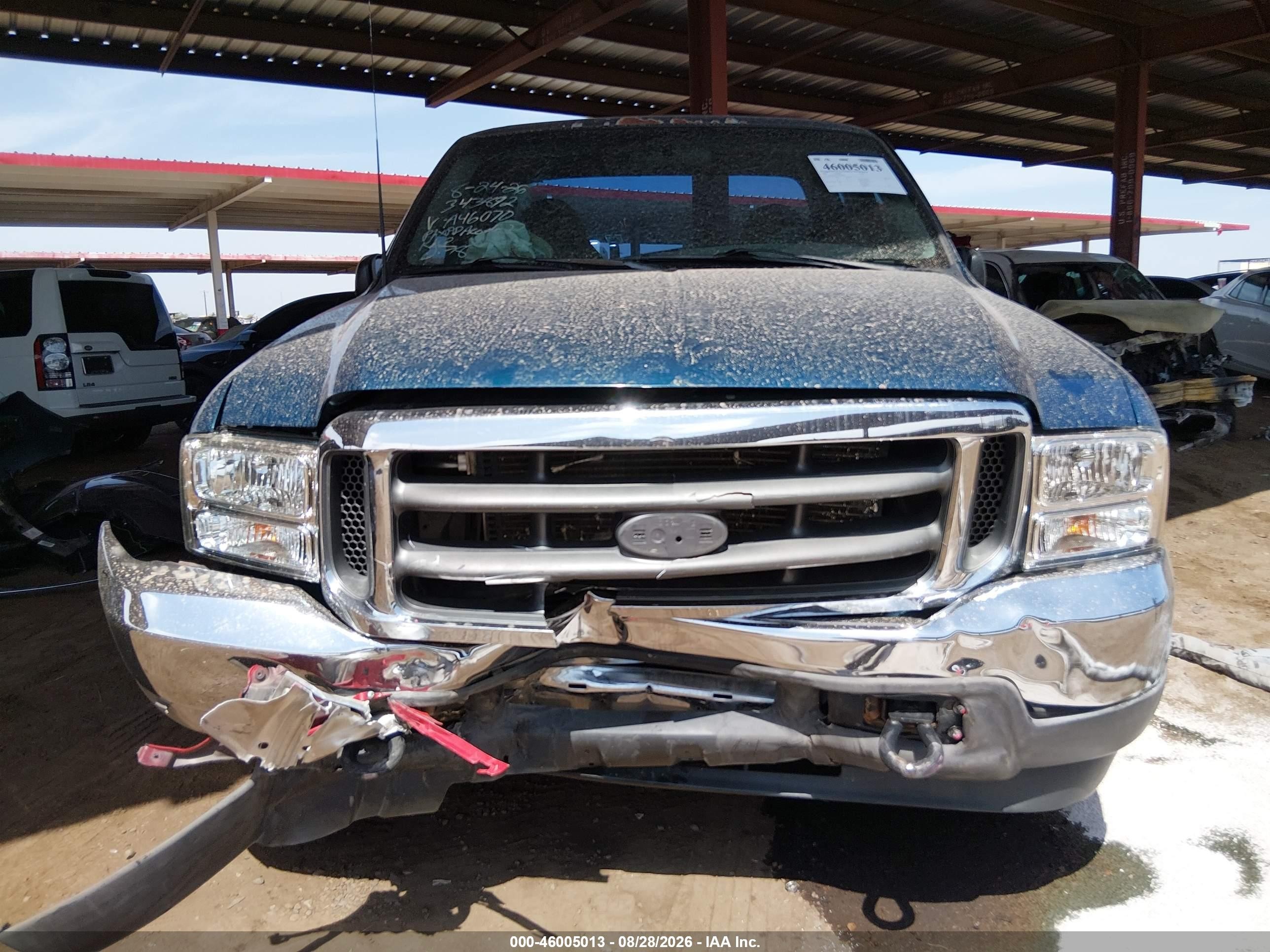 2000 Ford F-250 VIN 3FTNX20F4YMA46070 IAAI salvage auction — Front End, Salvage (Arizona), sold $1,000 on 2026-09-14 (photo 6)
