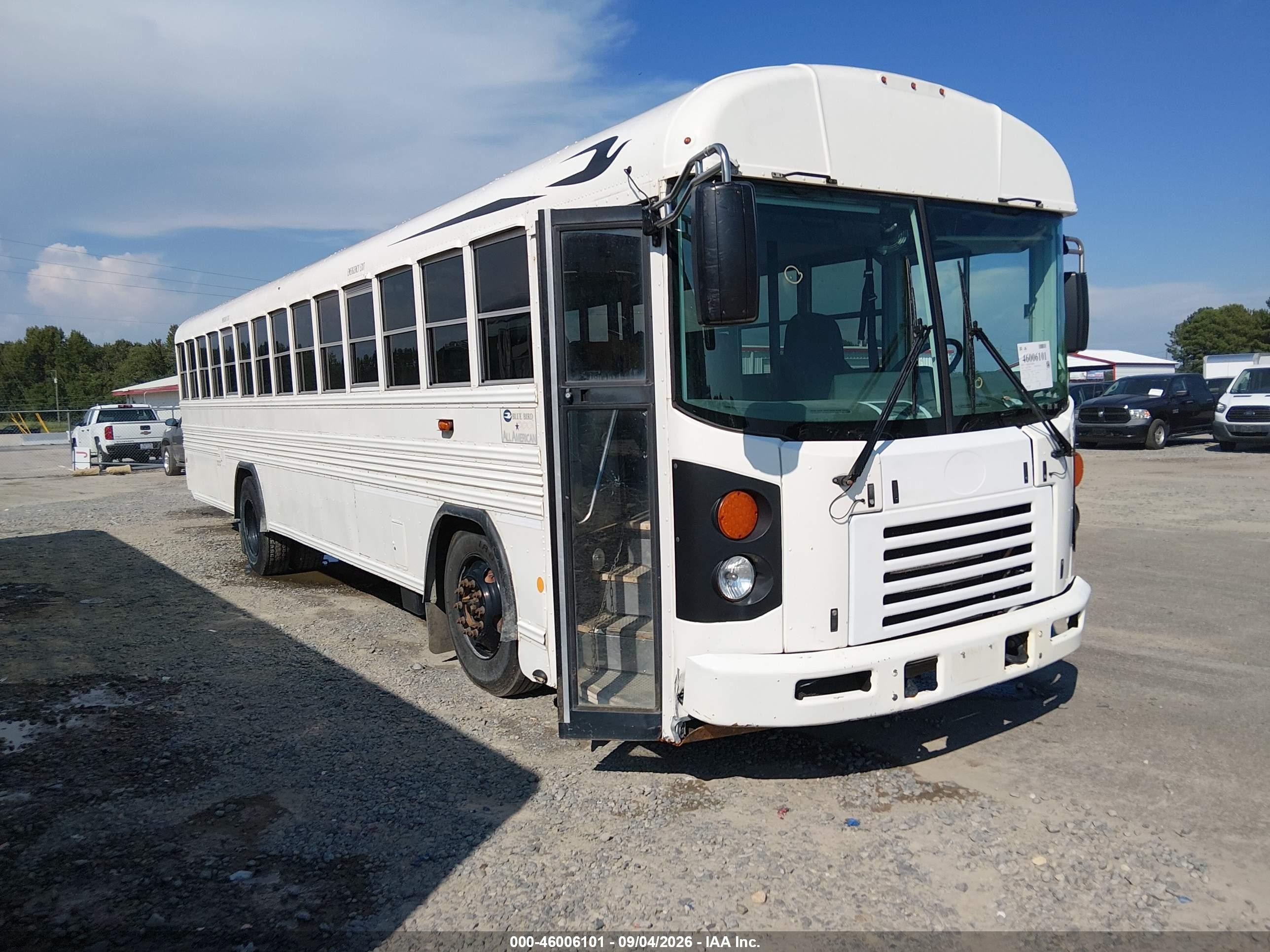 2016 Blue Bird School Bus / Transit Bus VIN 1BABLCPA3GF320043 — IAAI salvage auction photo