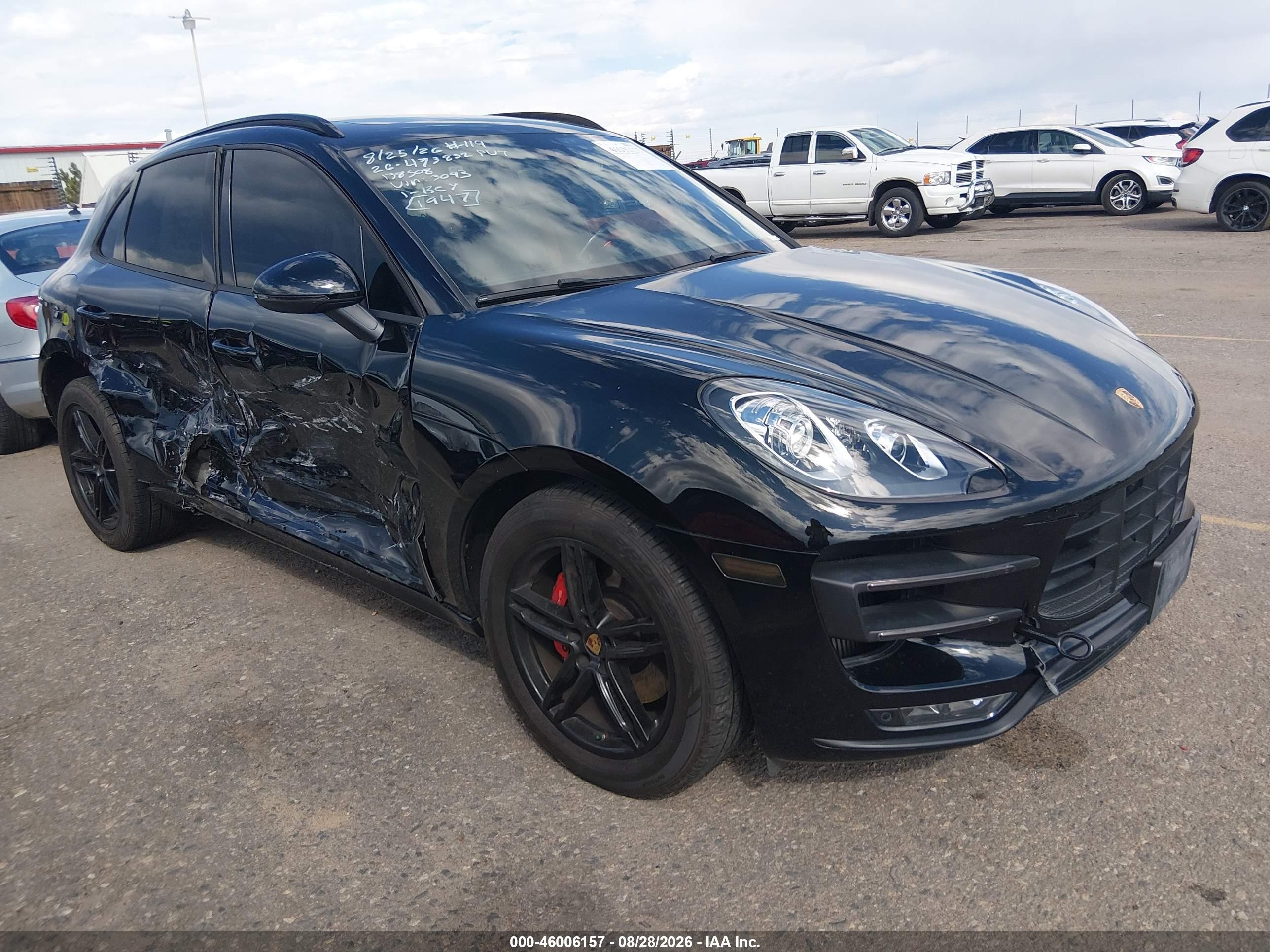 2015 Porsche Macan VIN WP1AF1A57FLB93093 — IAAI salvage auction photo