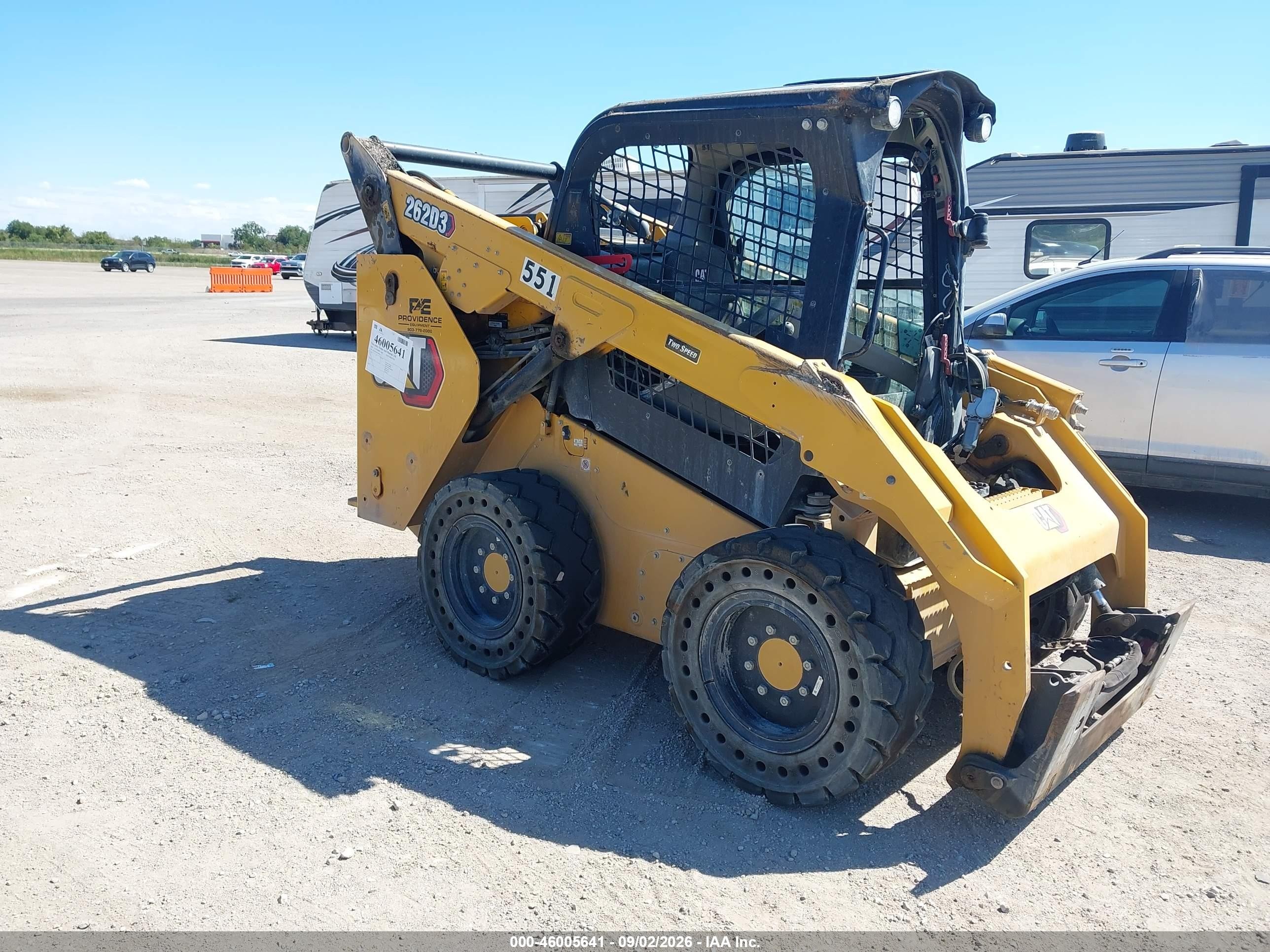 2022 Caterpillar 262d3 Skid Steer VIN CAT0262DCTP400452 IAAI salvage auction — Rollover, Bill Of Sale (Texas), sold $15,050 on 2026-09-09 (photo 1)