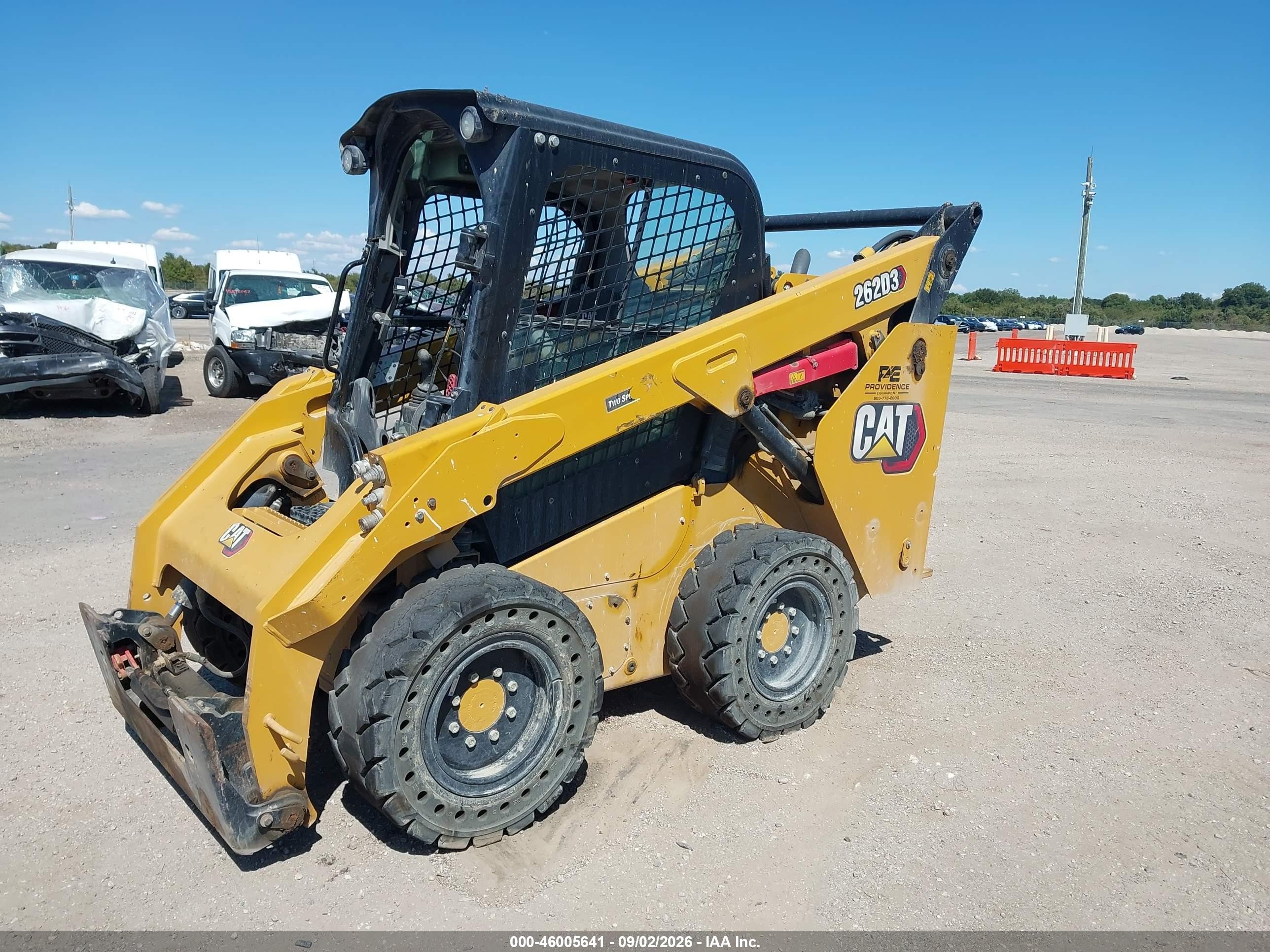 2022 Caterpillar 262d3 Skid Steer VIN CAT0262DCTP400452 IAAI salvage auction — Rollover, Bill Of Sale (Texas), sold $15,050 on 2026-09-09 (photo 2)