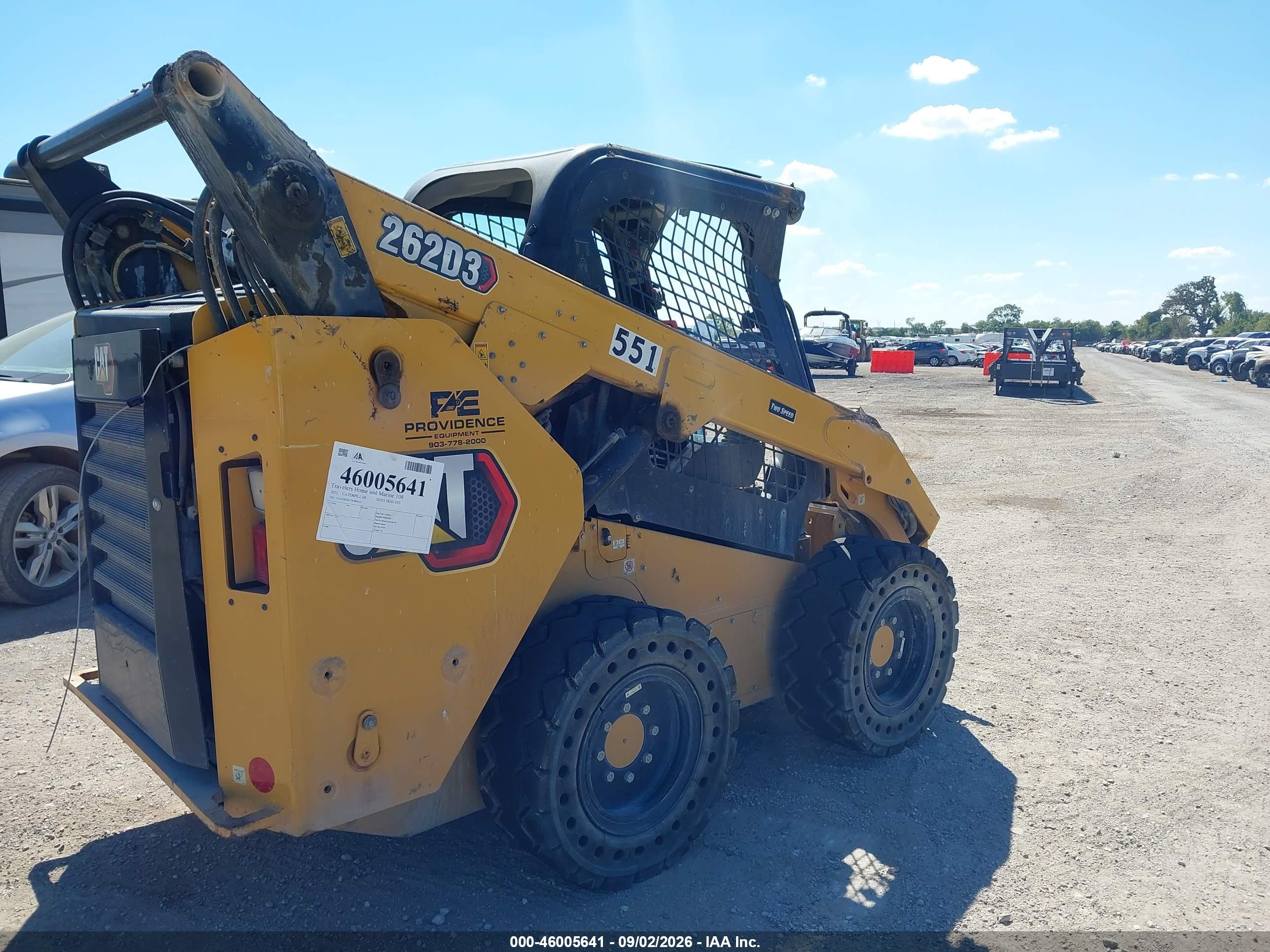 2022 Caterpillar 262d3 Skid Steer VIN CAT0262DCTP400452 IAAI salvage auction — Rollover, Bill Of Sale (Texas), sold $15,050 on 2026-09-09 (photo 4)