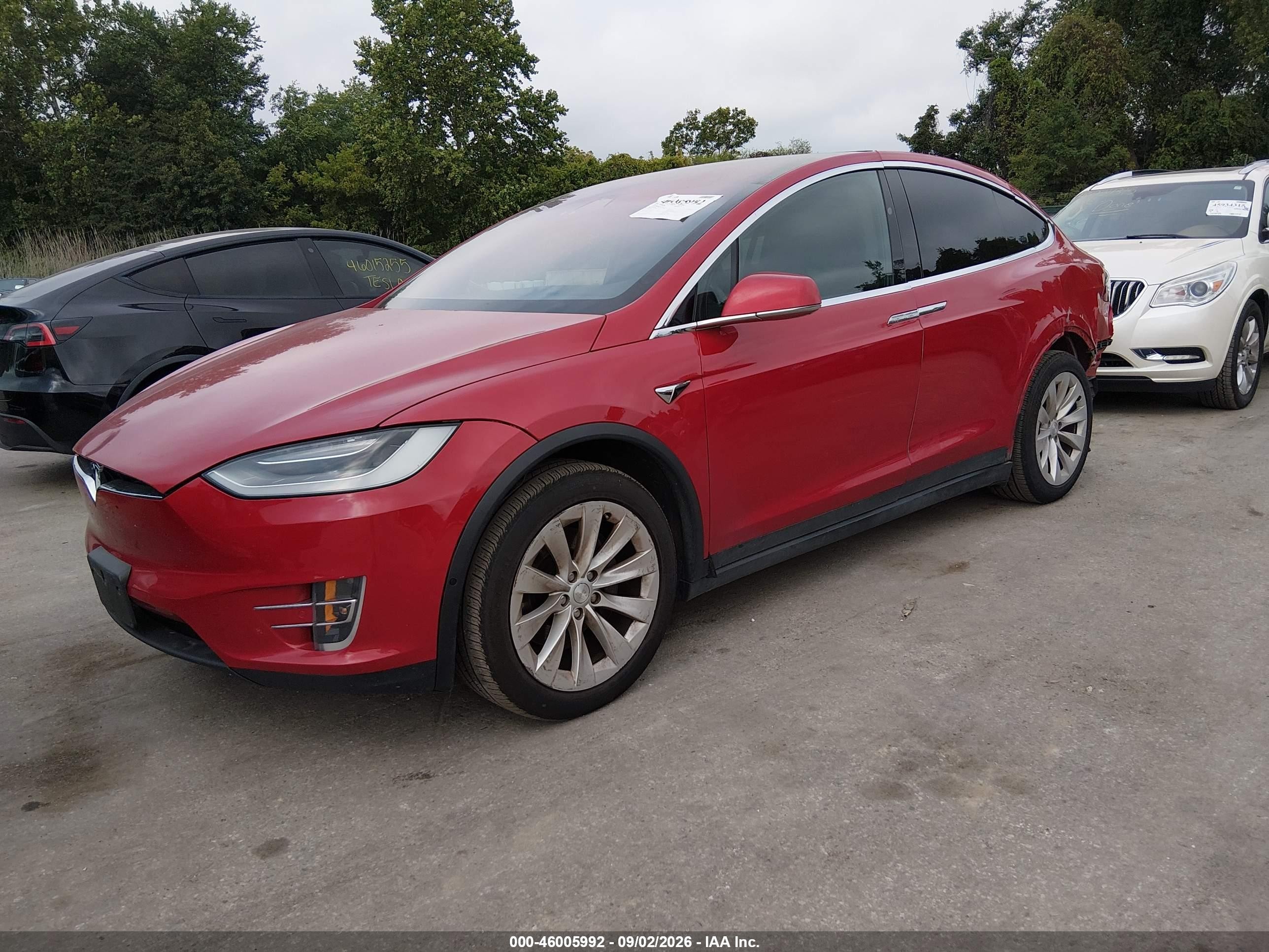 2020 Tesla Model x VIN 5YJXCDE24LF306793 IAAI salvage auction — Rear End, Salvage - Greater Than 75% (Maryland), sold $12,100 on 2026-09-18 (photo 2)