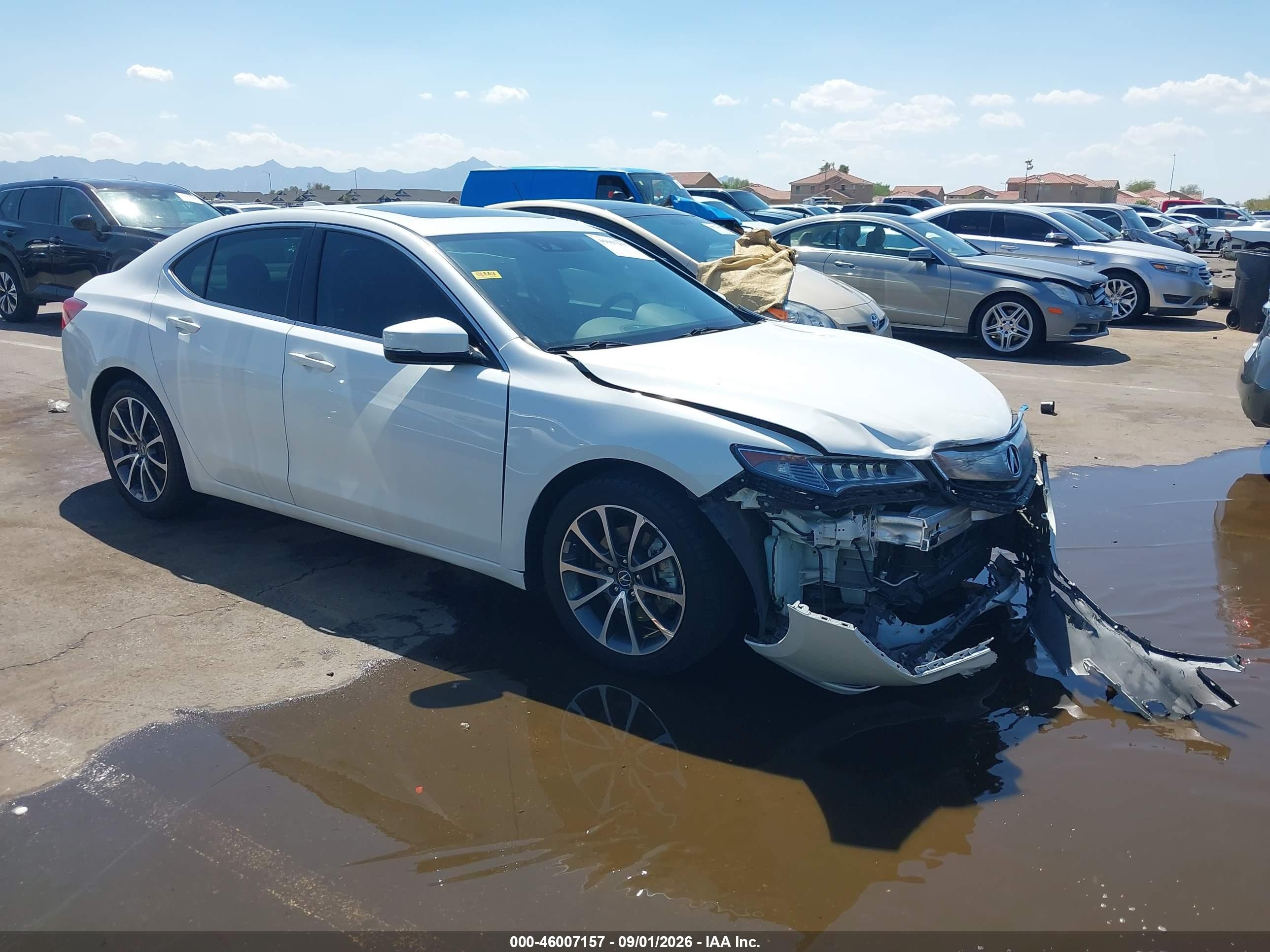 2017 Acura Tlx VIN 19UUB2F75HA006301 IAAI salvage auction — Front End, Salvage (Arizona), sold $3,450 on 2026-09-05 (photo 1)