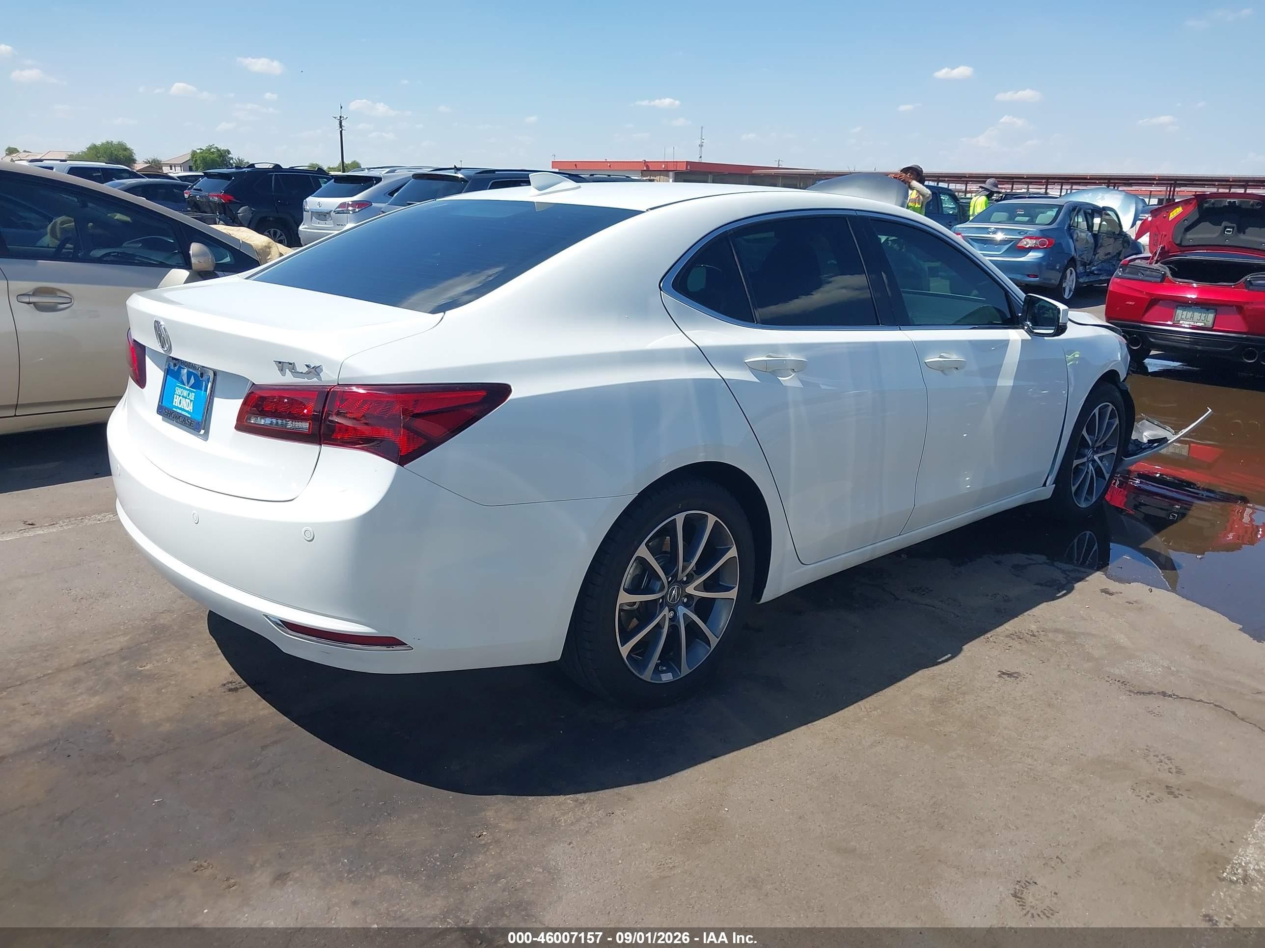 2017 Acura Tlx VIN 19UUB2F75HA006301 IAAI salvage auction — Front End, Salvage (Arizona), sold $3,450 on 2026-09-05 (photo 4)