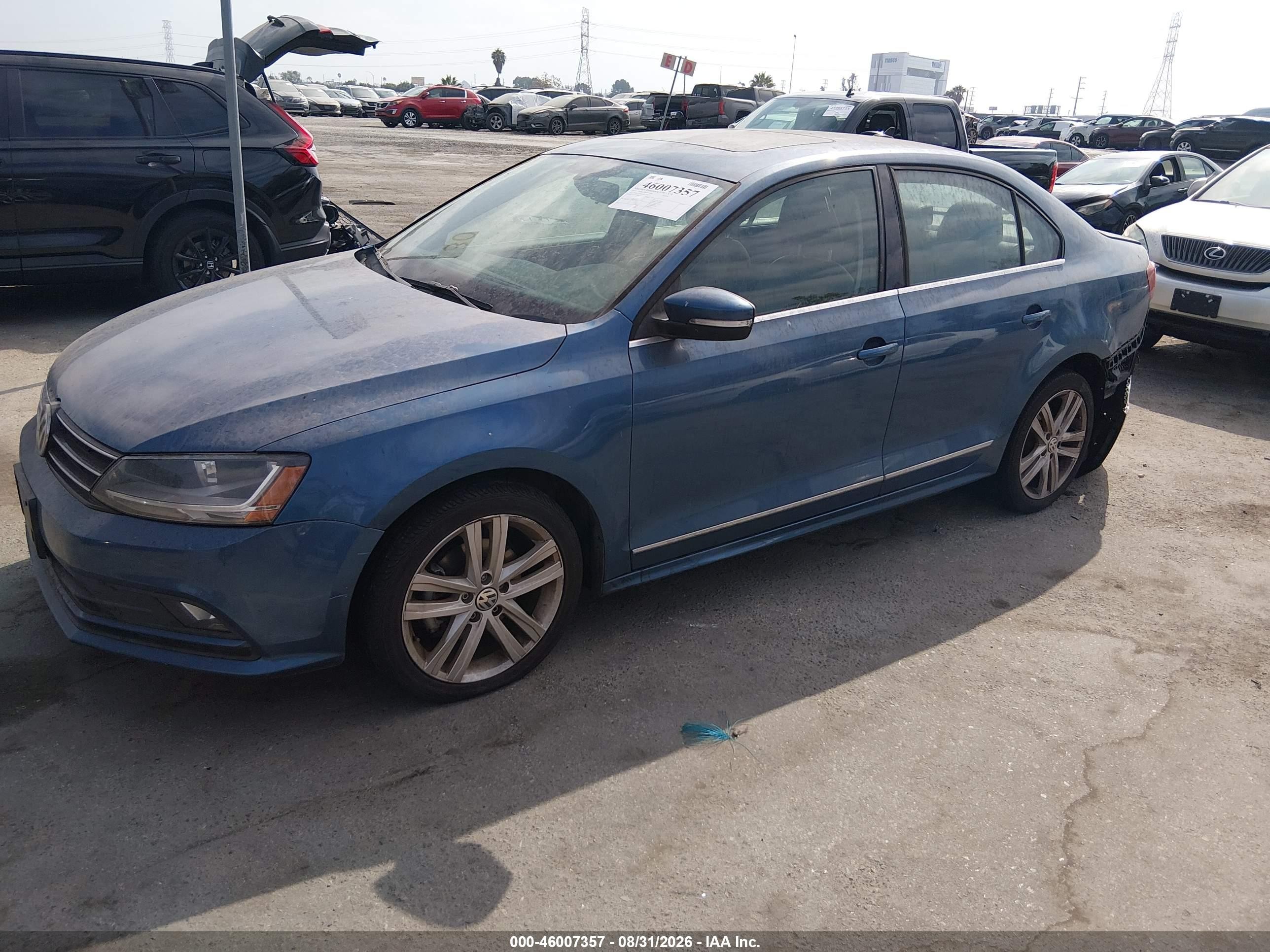 2017 Volkswagen Jetta VIN 3VWL17AJ8HM228795 IAAI salvage auction — Rear End, Salvage (California), sold $2,775 on 2026-09-10 (photo 2)