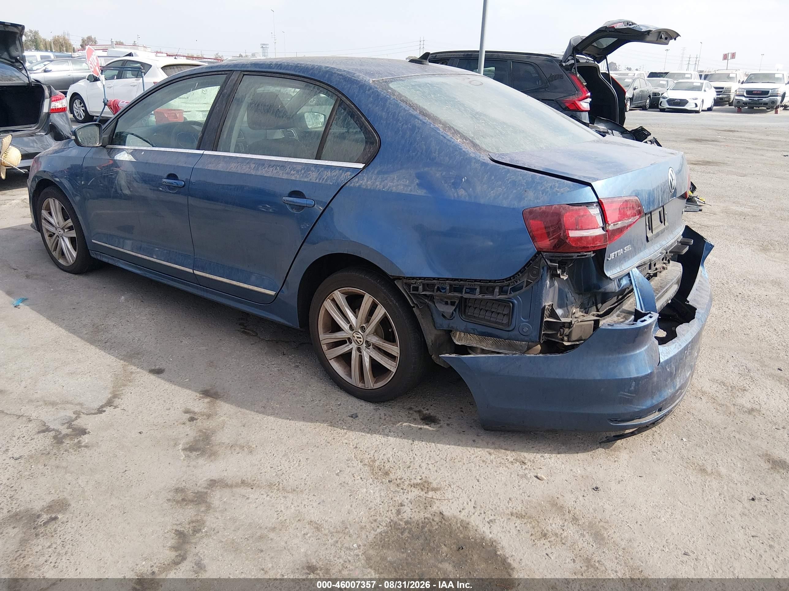 2017 Volkswagen Jetta VIN 3VWL17AJ8HM228795 IAAI salvage auction — Rear End, Salvage (California), sold $2,775 on 2026-09-10 (photo 3)