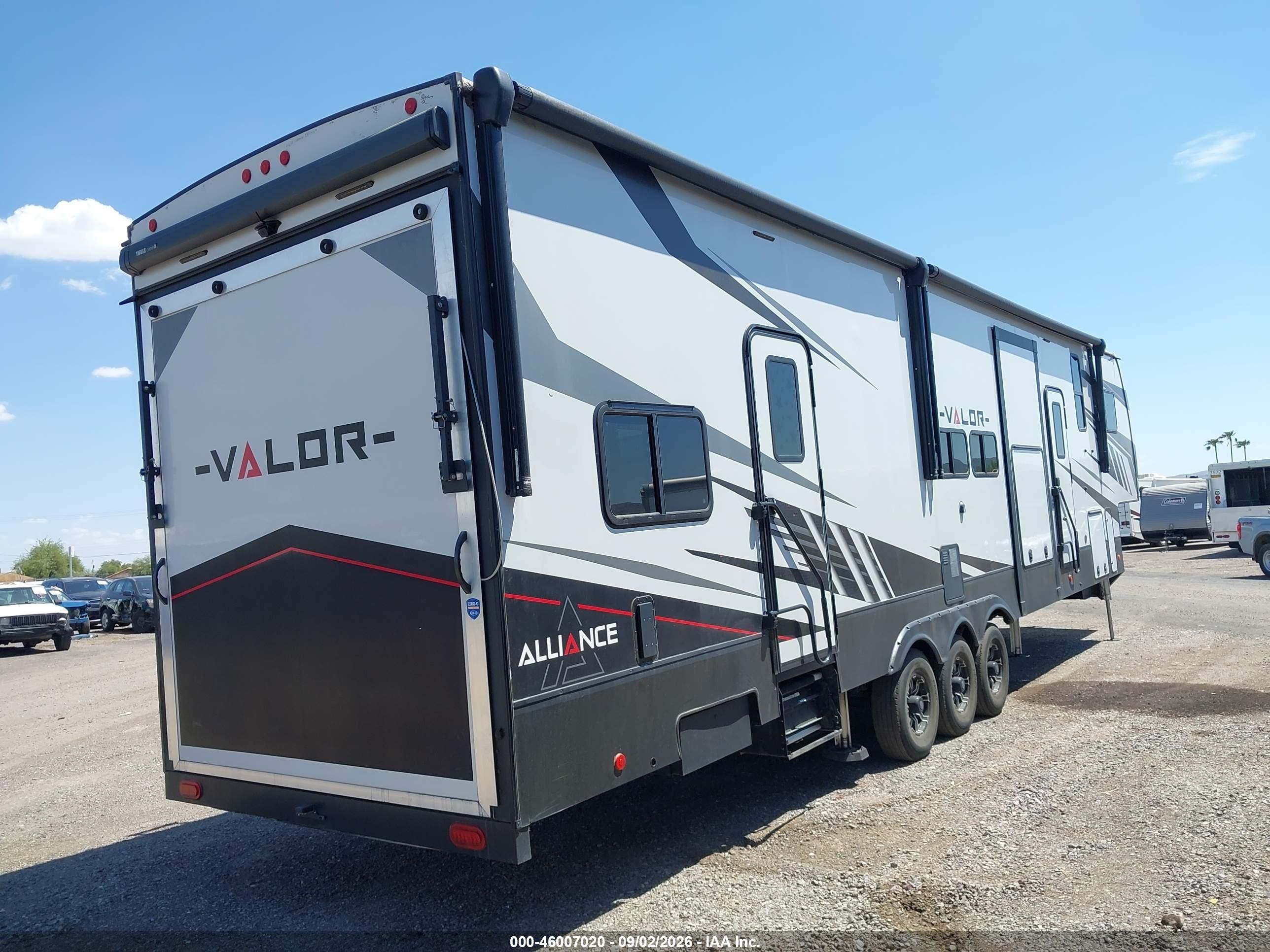 2021 Alliance Valor VIN 7M5FV4531MA002521 IAAI salvage auction — Unknown, Salvage (Arizona), sold $12,500 on 2026-09-16 (photo 4)