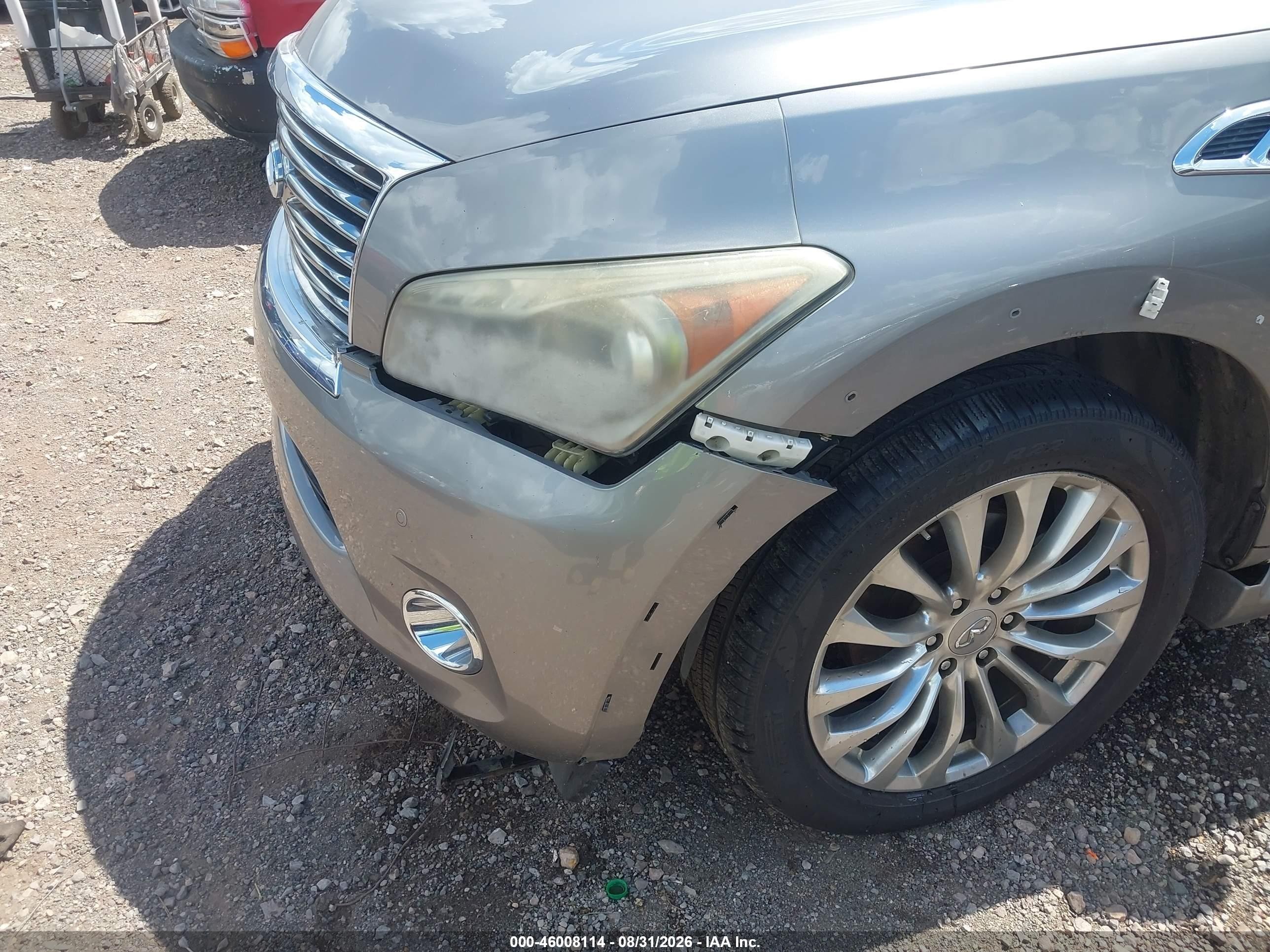 2012 Infiniti Qx56 VIN JN8AZ2NE7C9015349 IAAI salvage auction — Normal Wear, Clear (Alabama), sold $650 on 2026-09-18 (photo 6)