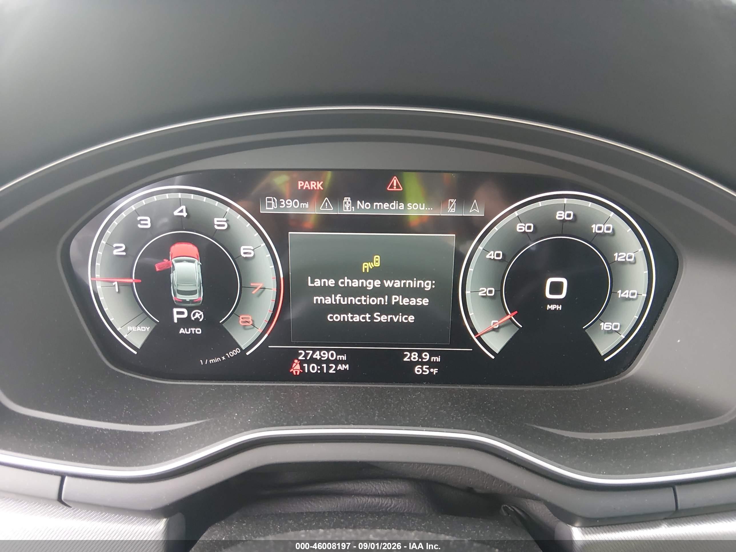 2023 Audi A5 Sportback VIN WAUFACF59PA067693 IAAI salvage auction — Rear End, Bill Of Sale (Washington), sold $15,000 on 2026-09-11 (photo 7)